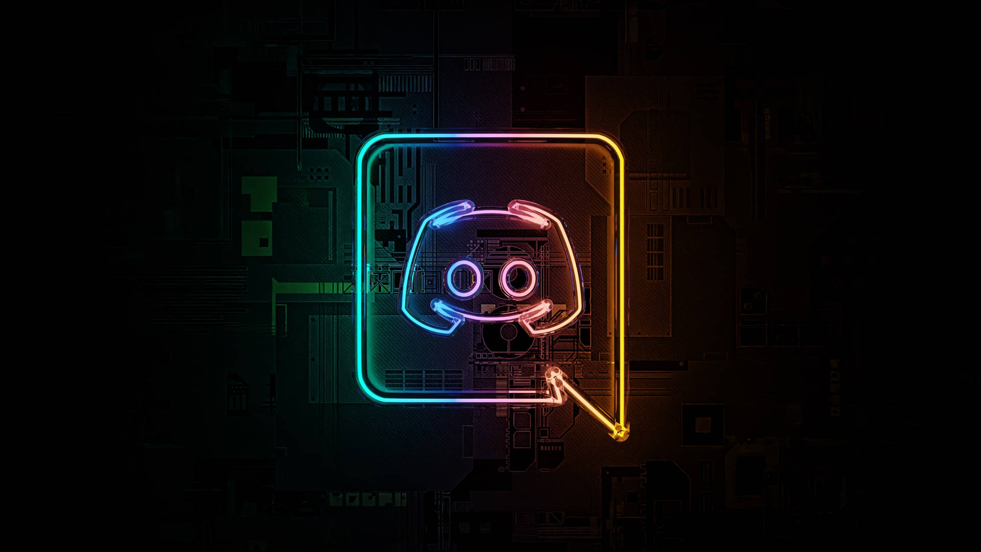 Neon Discord Clyde Icon Background