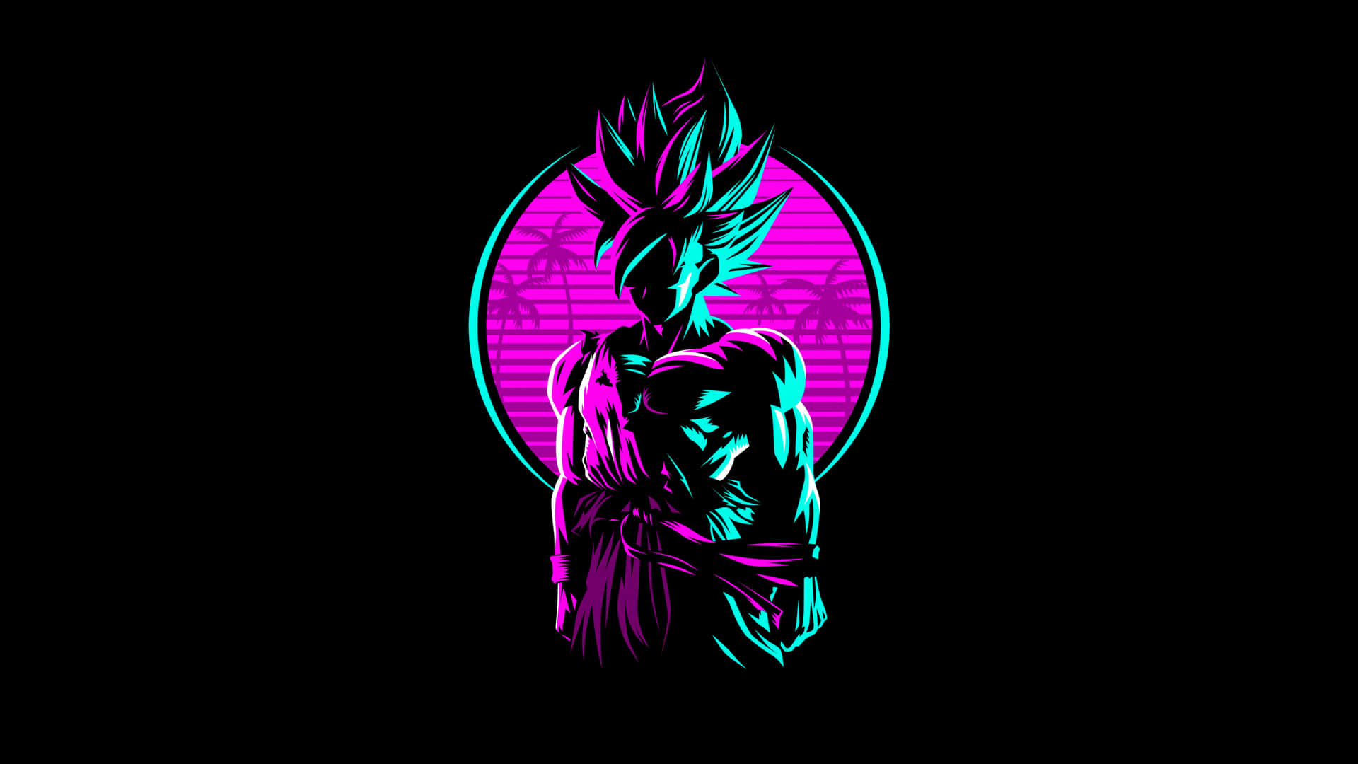 Neon Dragon Warrior4 K Wallpaper Background