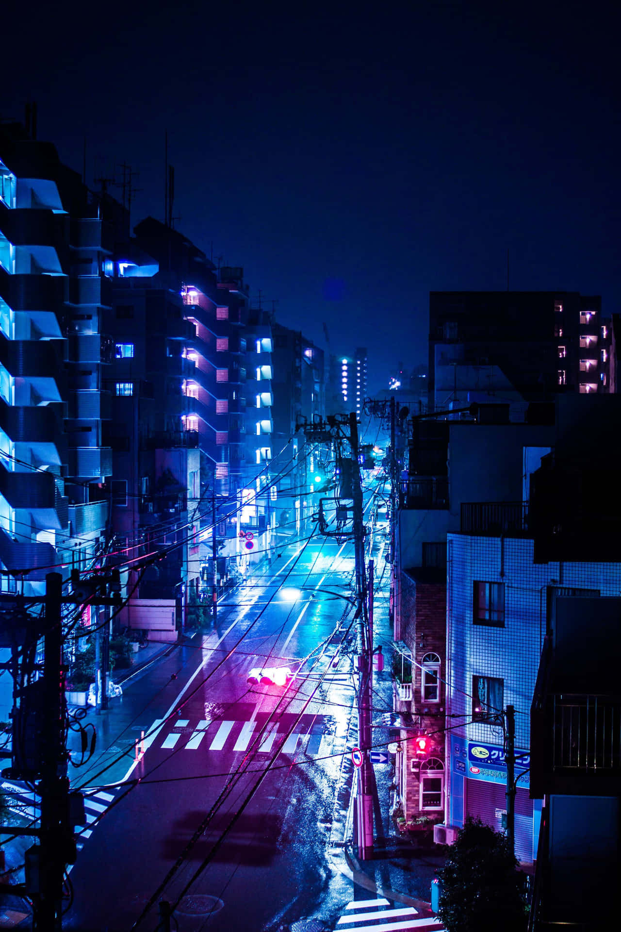 Neon Embrace - The Luminous Allure Of Neon City Background