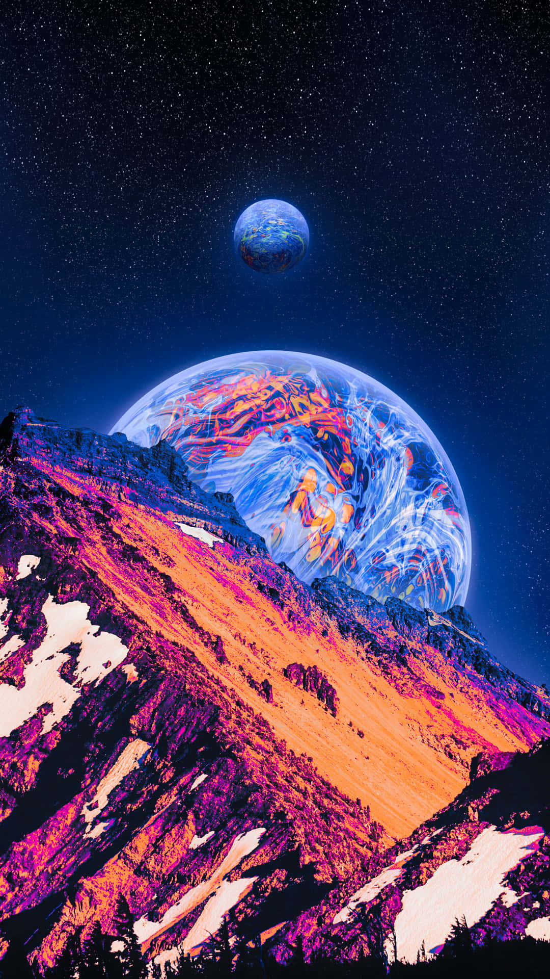Neon Galaxy – Explore The Depths Of A Seemingly Infinite Sky Background