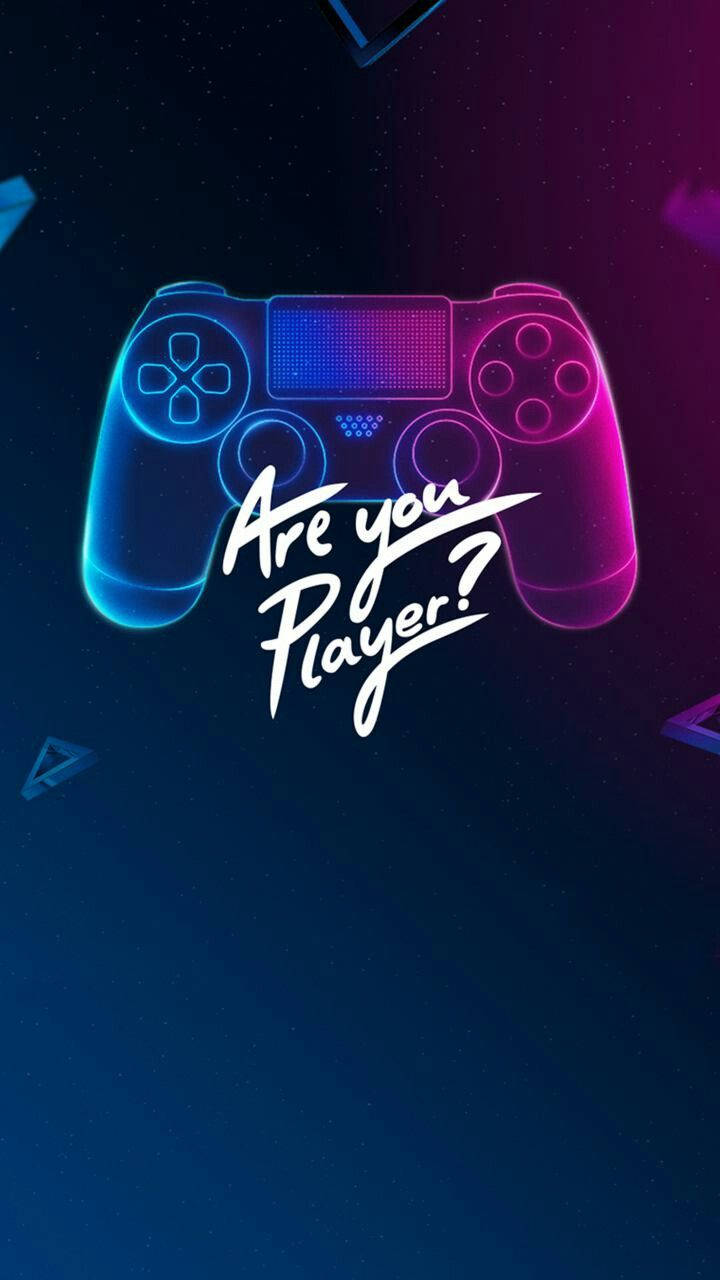 Neon Game Console Gamer Phone Background