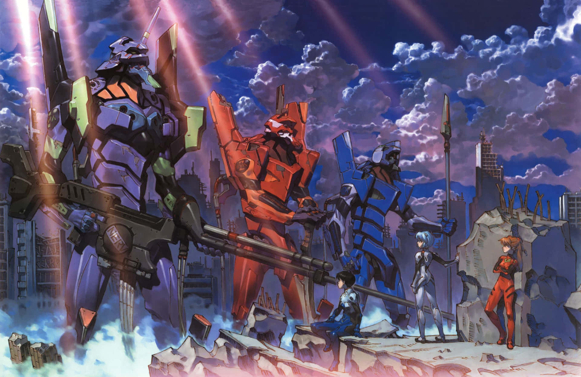 Neon Genesis Evangelion Mecha Suit Background