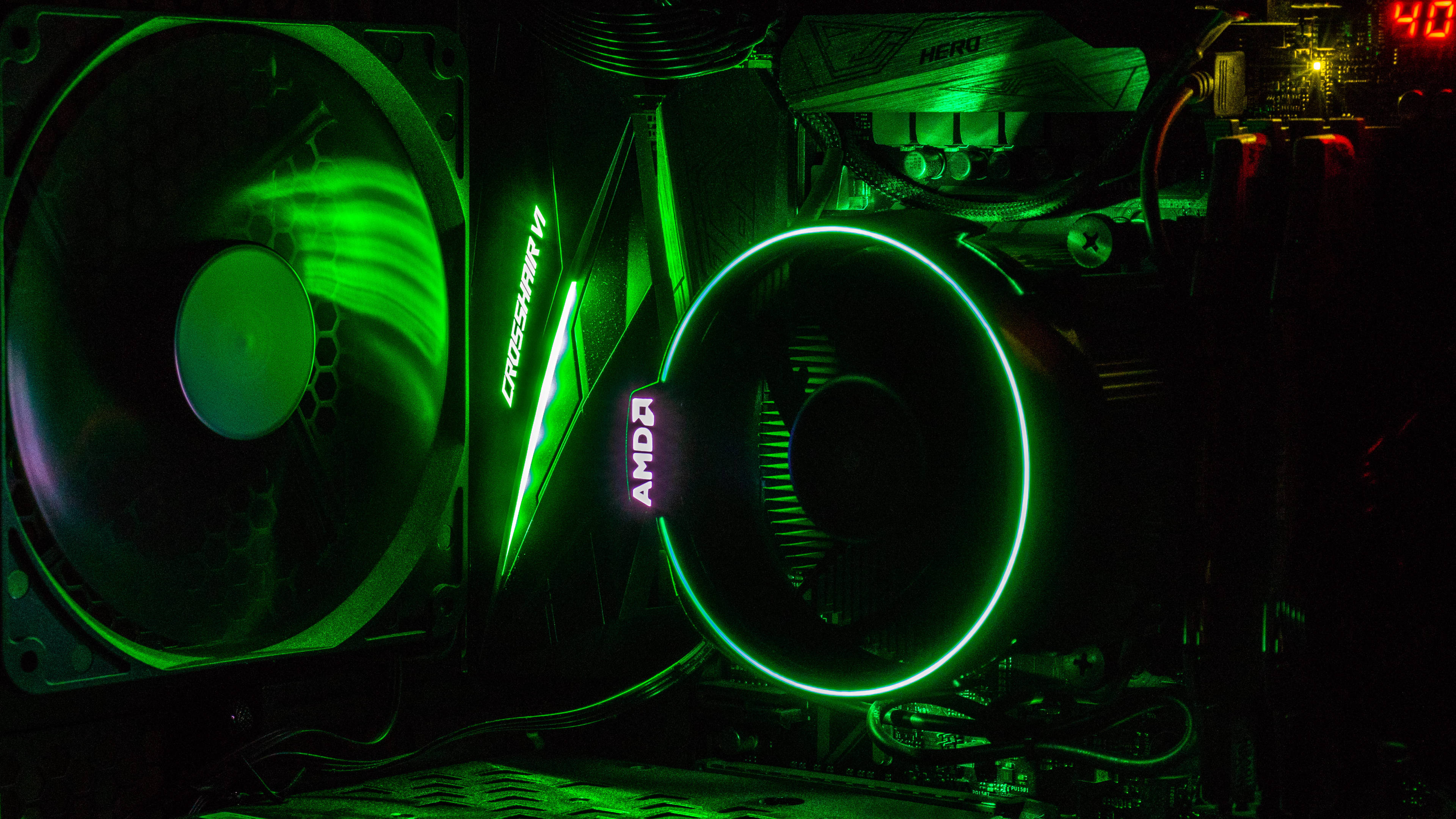 Neon Green Amd 4k Background