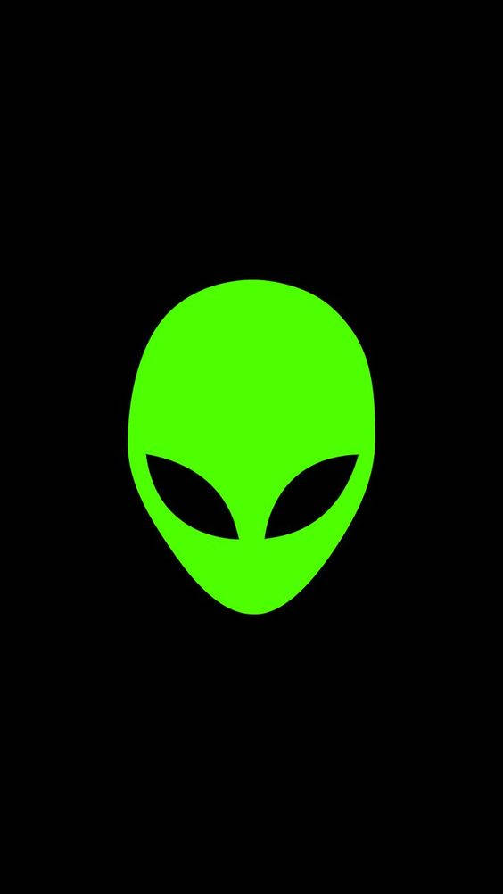 Neon Green Cool Alien Background