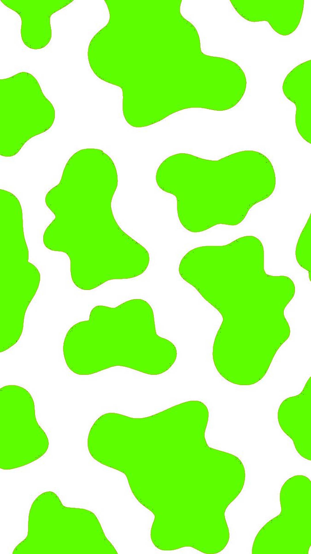 Neon Green Cow Print Background