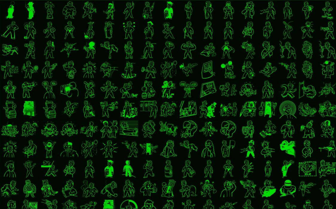 Neon Green Fallout Background