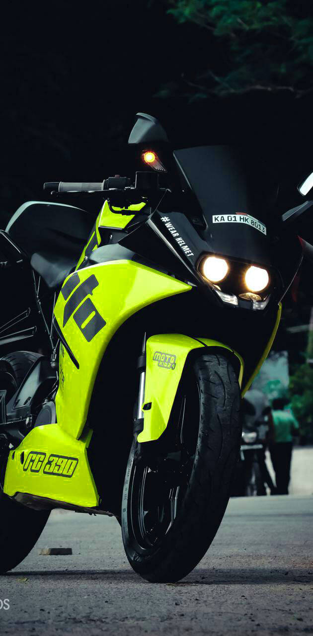 Neon Green Ktm Rc 200 Background