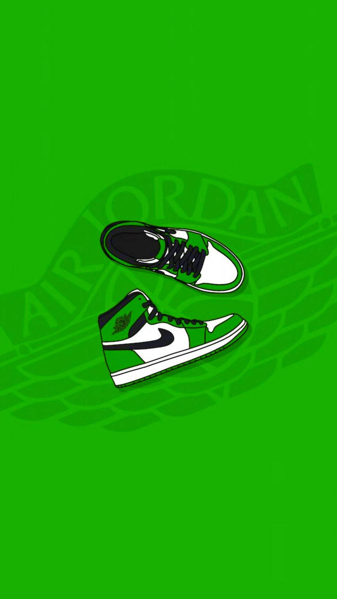 Neon Green Shoes Background