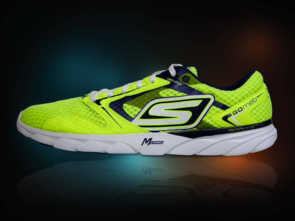 Neon Green Skechers Background