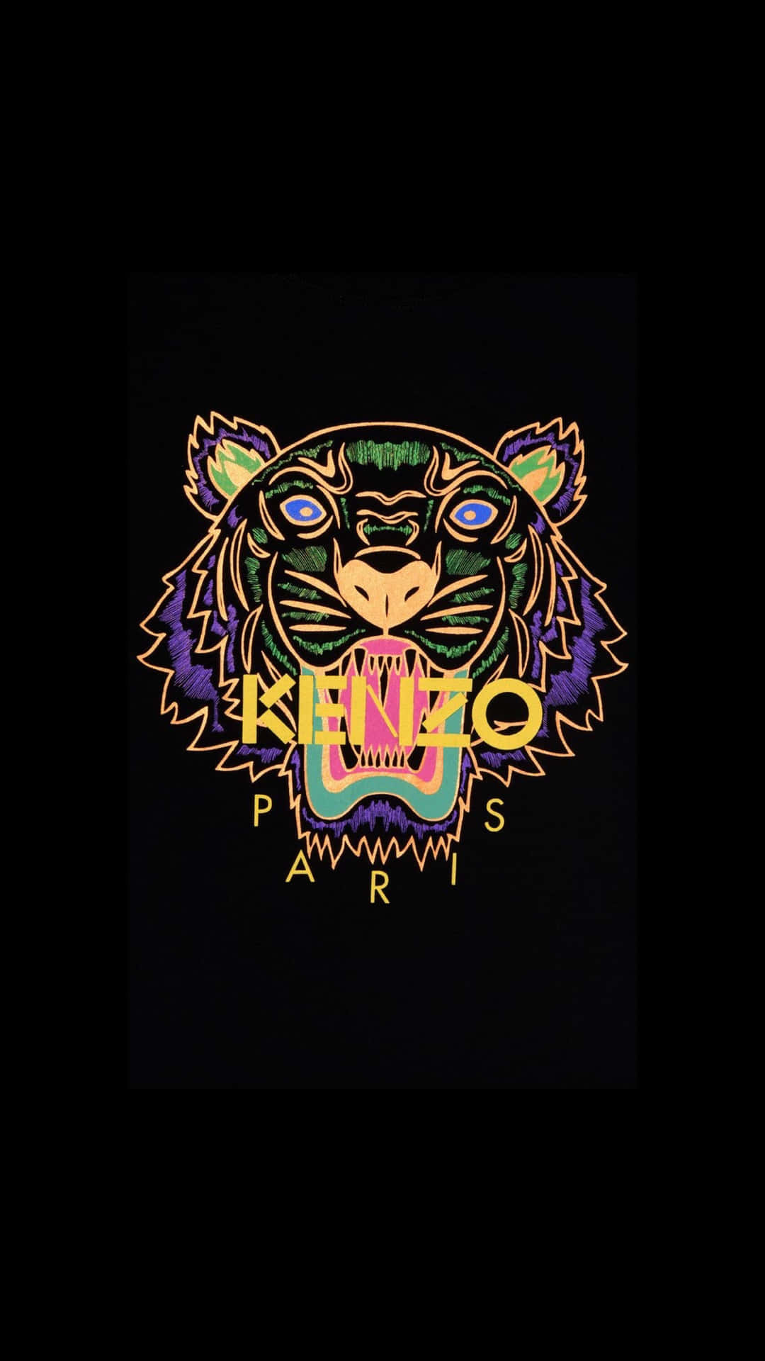 Neon Kenzo Tiger Print