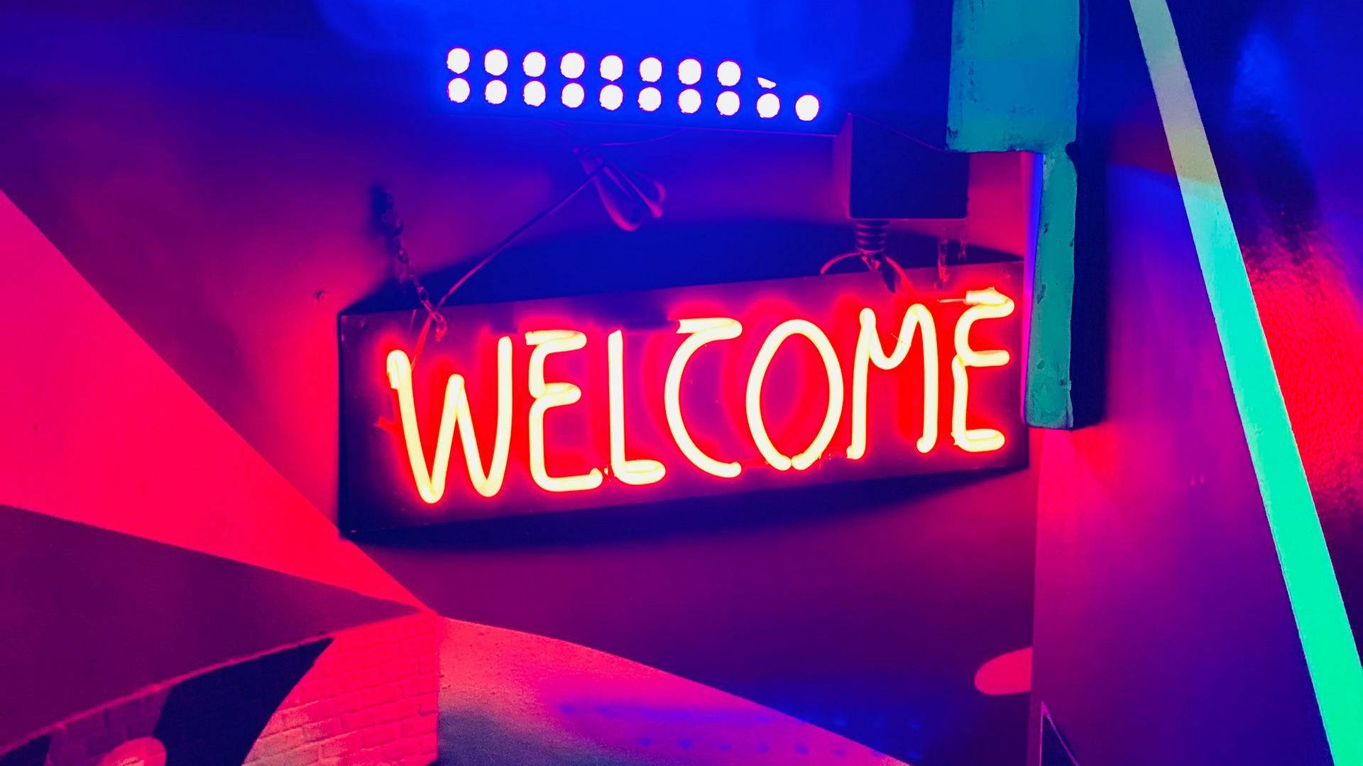 Neon Led Welcome Sign