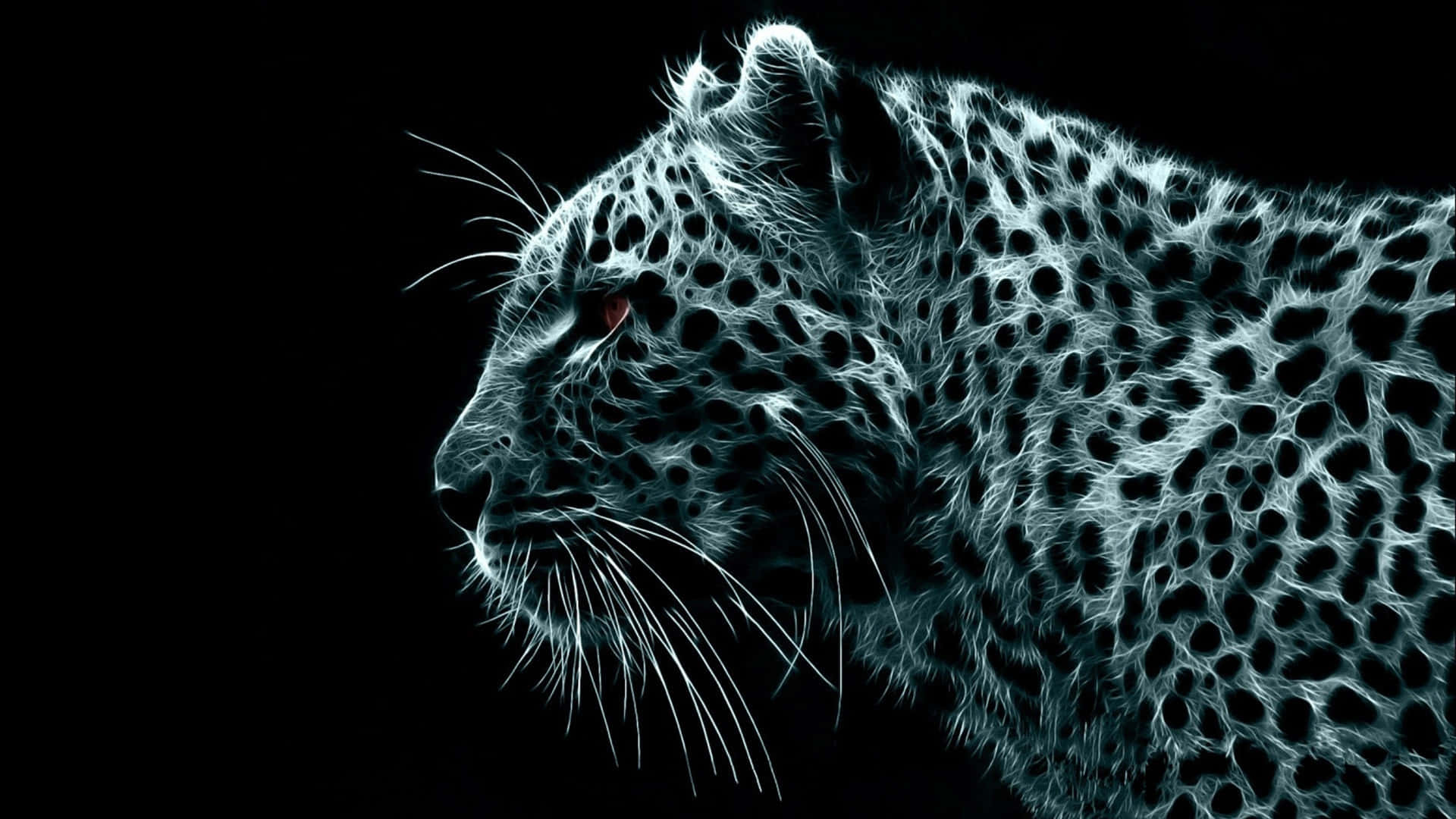 Neon Leopard Profile Background