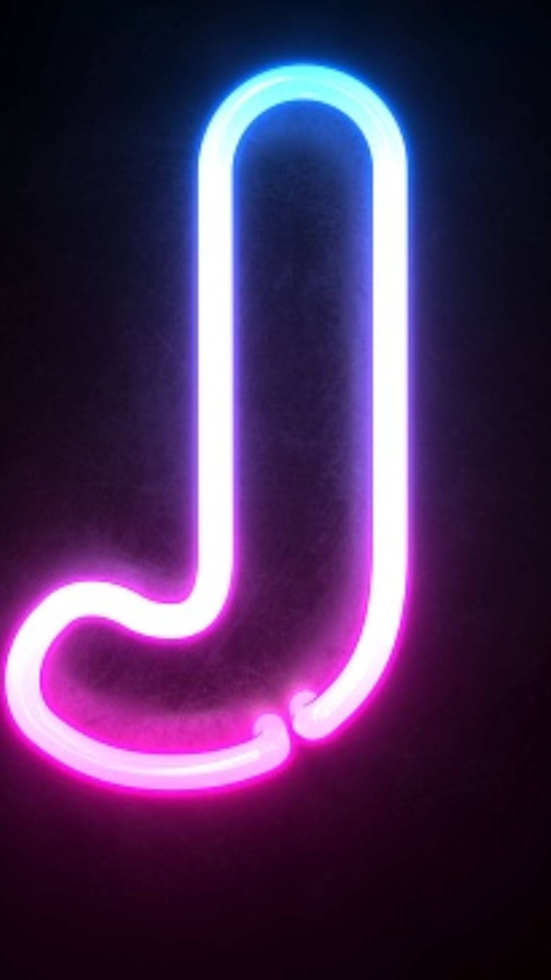 Neon Letter J Background