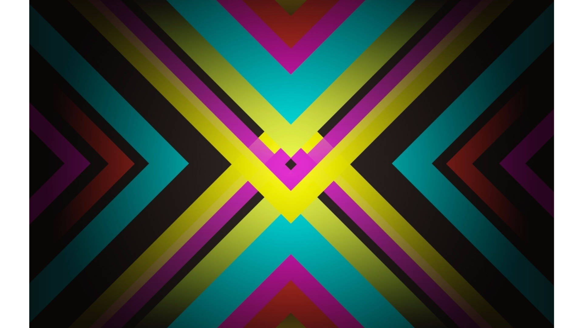 Neon Letter X Pattern Background