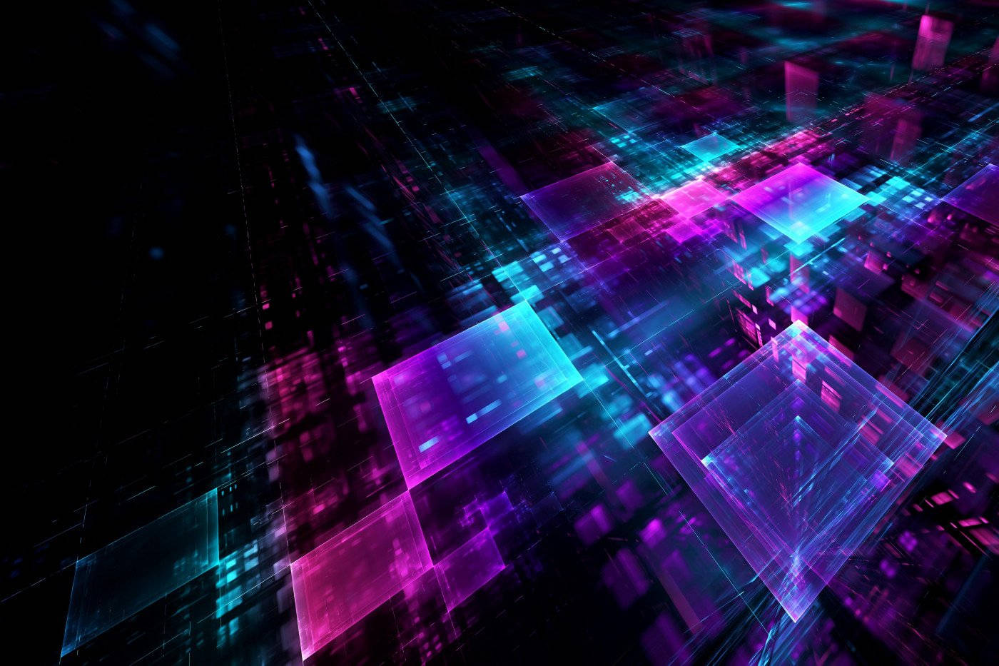 Neon Light Floor Background