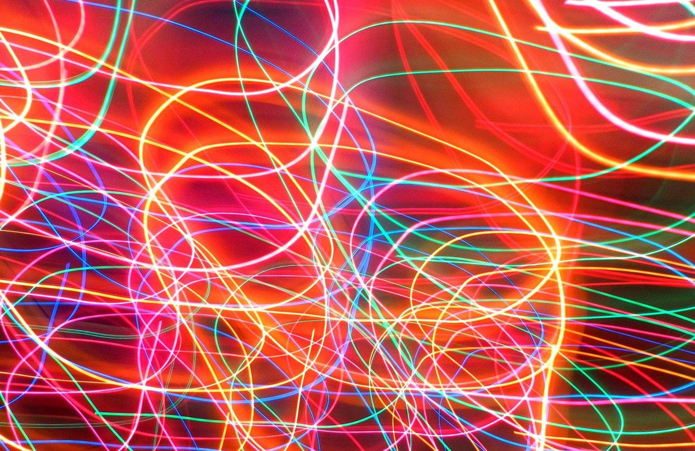 Neon Light Swirls Background