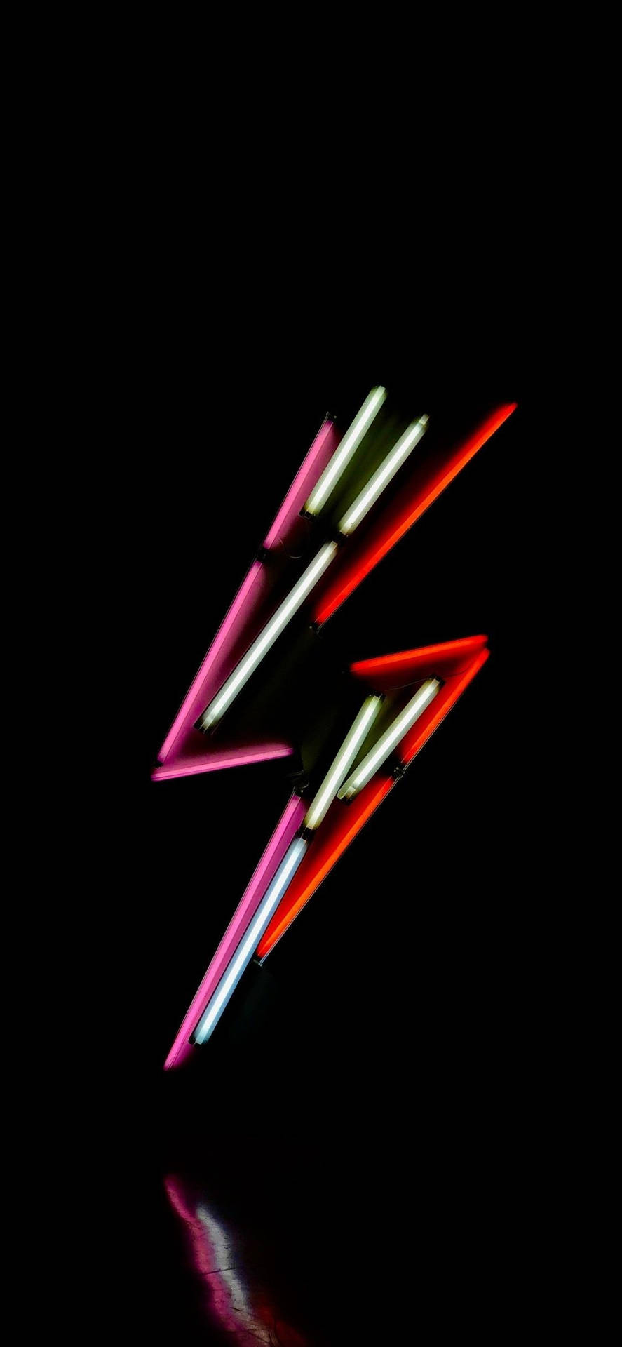 Neon Light Thunder Aesthetic Iphone 11 Background