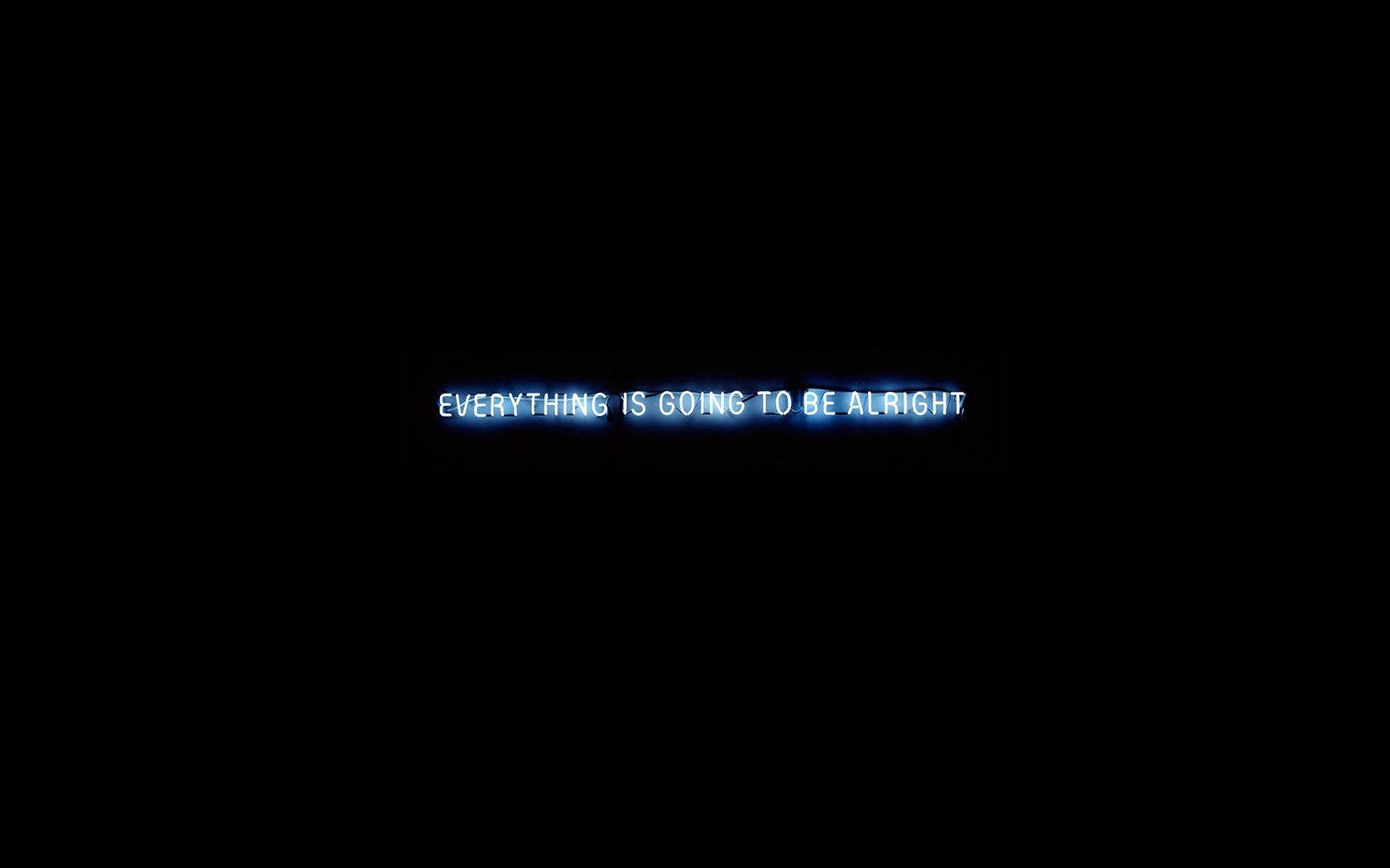 Neon Lights Forming Optimistic Quote