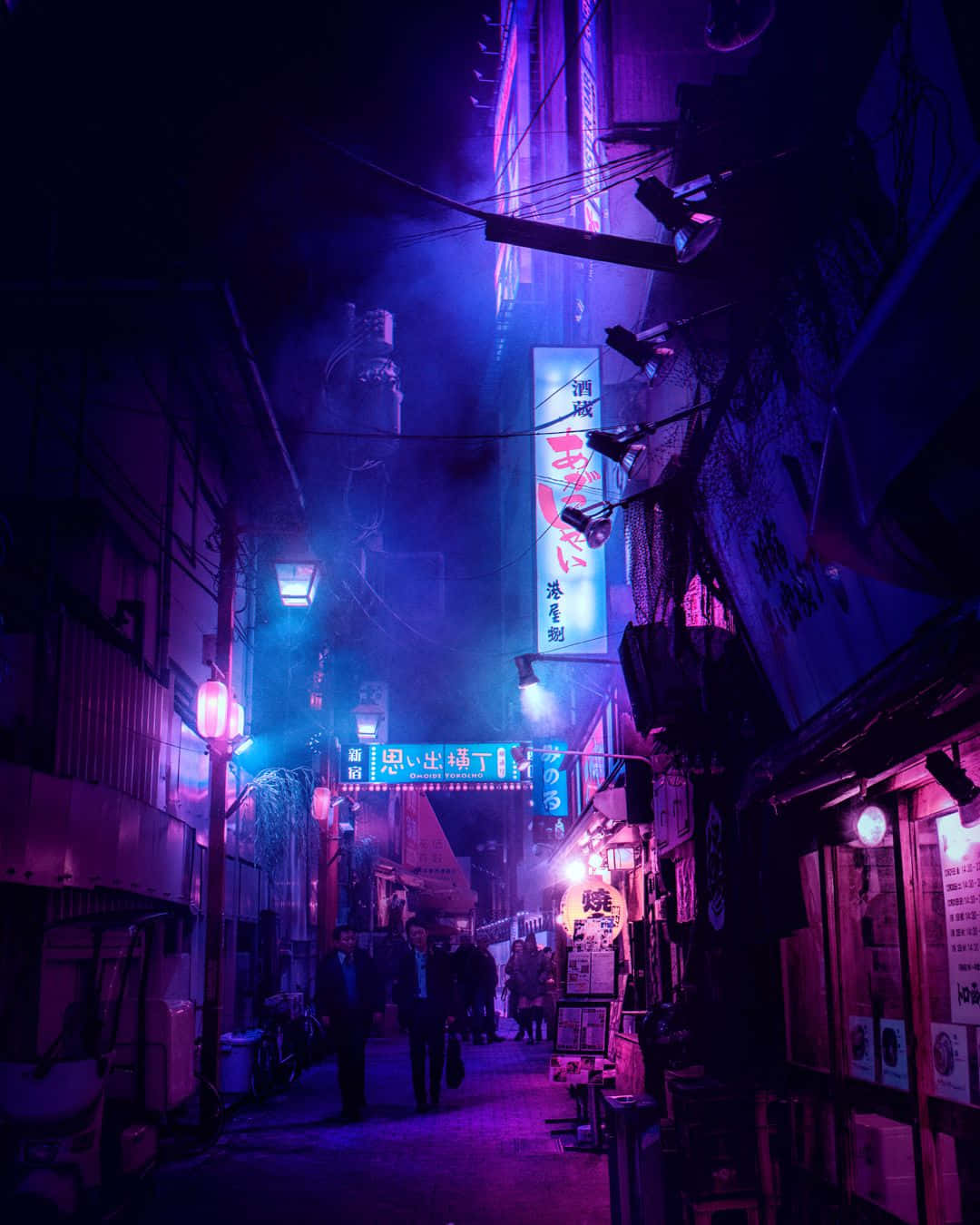 Neon Lights Illuminating Tokyo Streets
