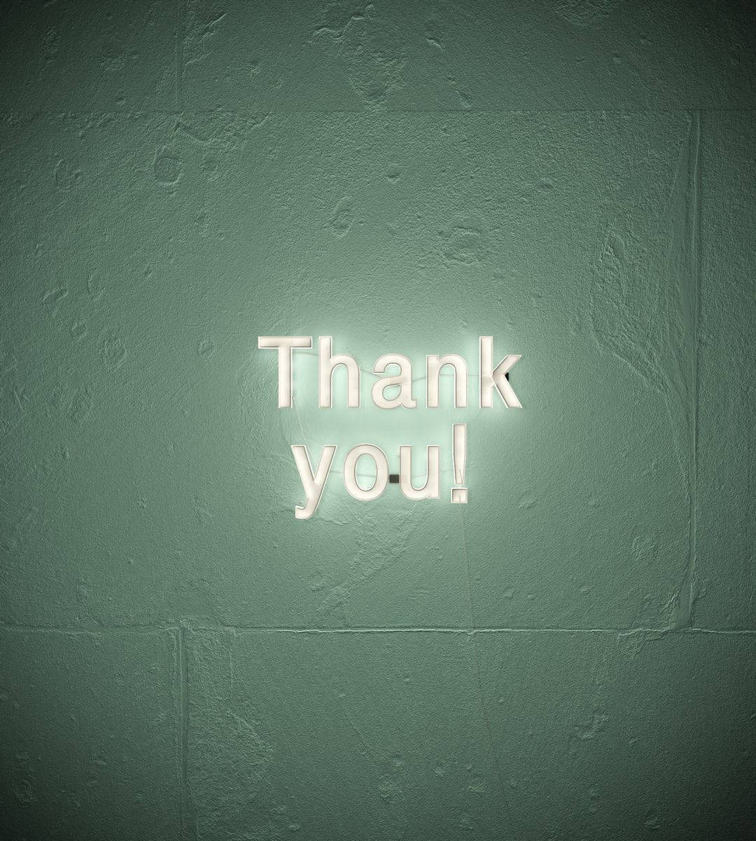 Neon Lights To Say Thanks For Watching Background