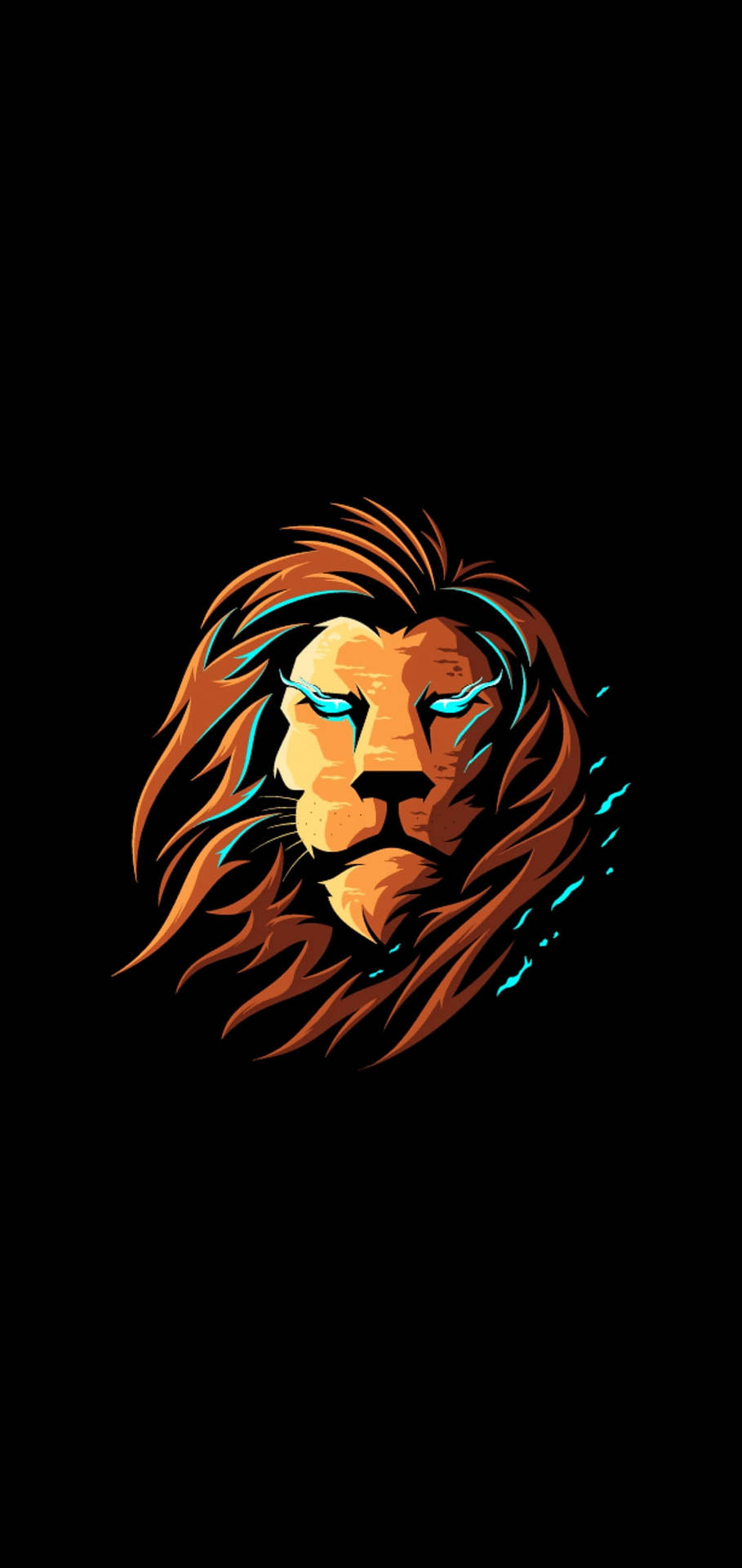 Neon Lion Gaming Logo Hd Background