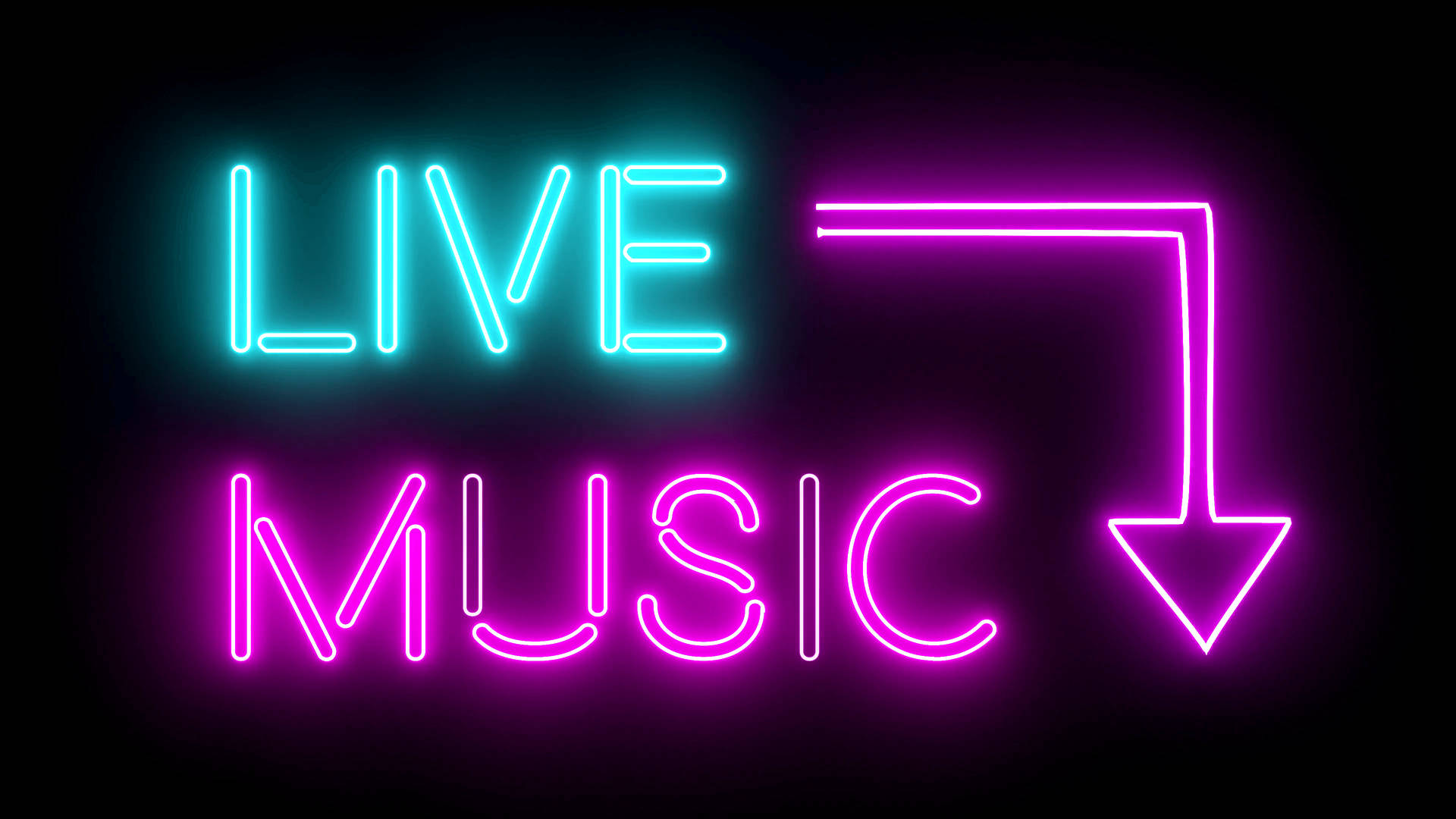 Neon Live Music Background