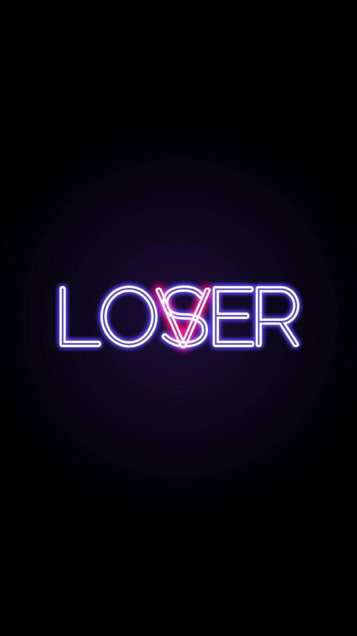 Neon Loser Black Lover Phone Background Background