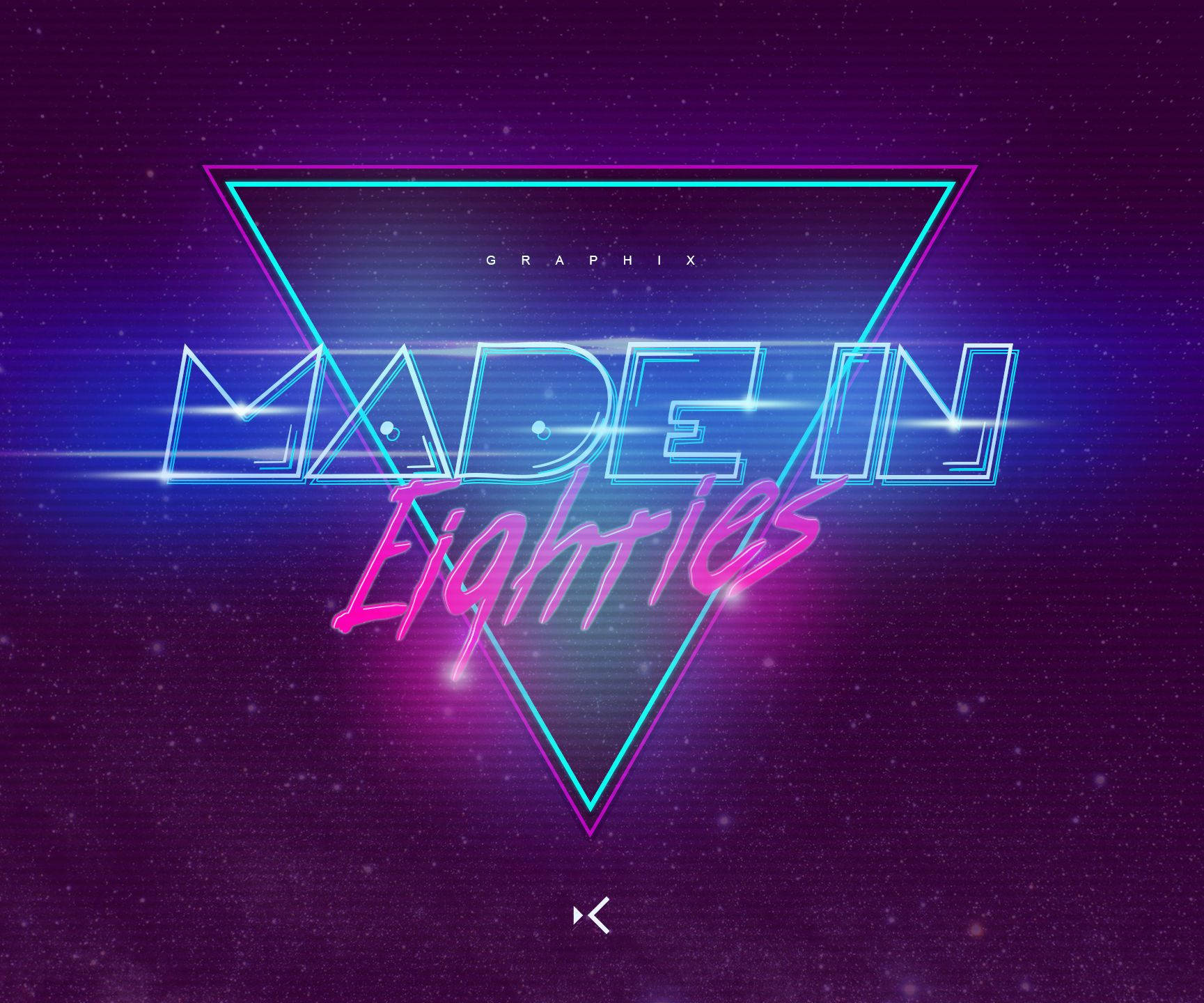 Neon Made In 80s Cover Background