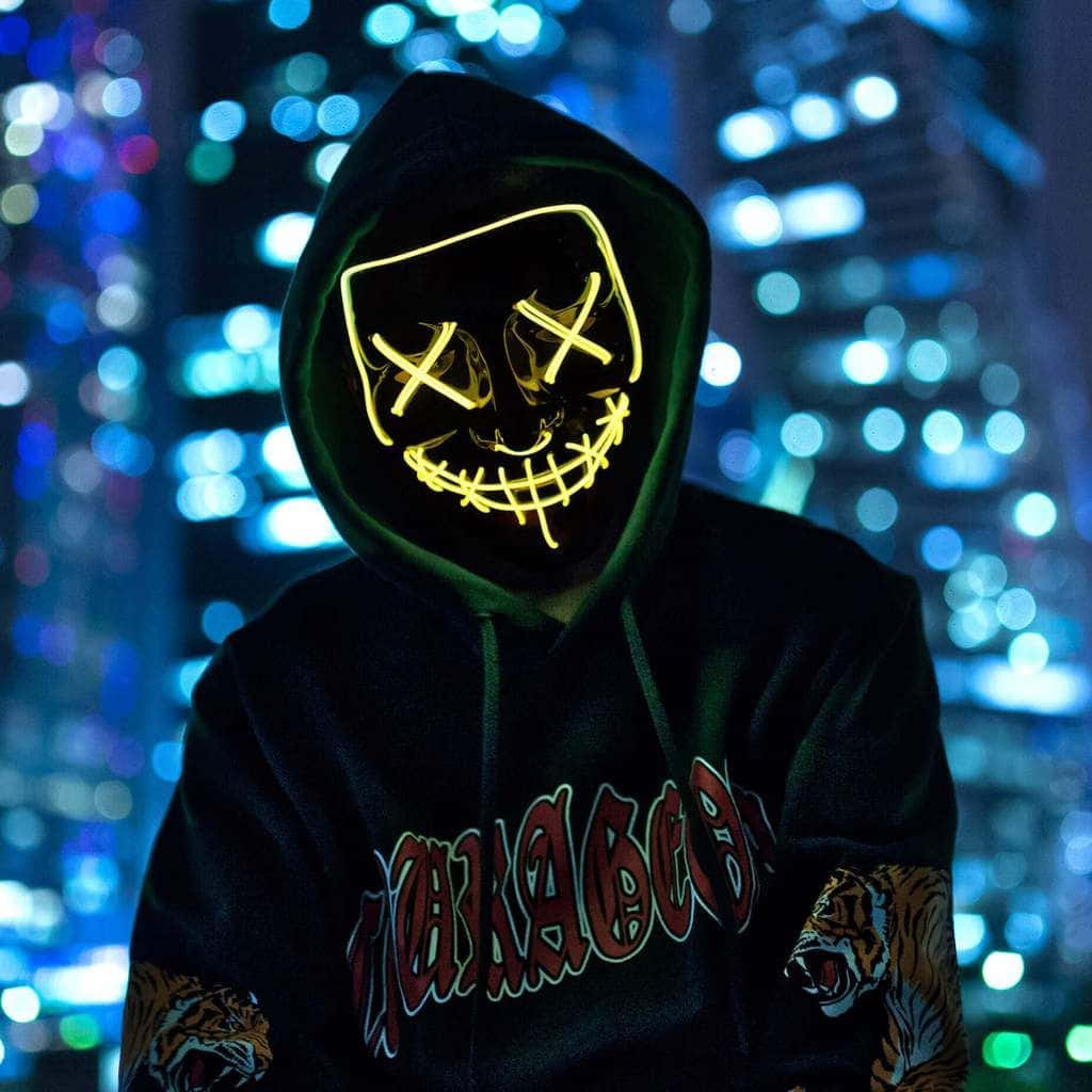 Neon Mask 1024 X 1024 Background