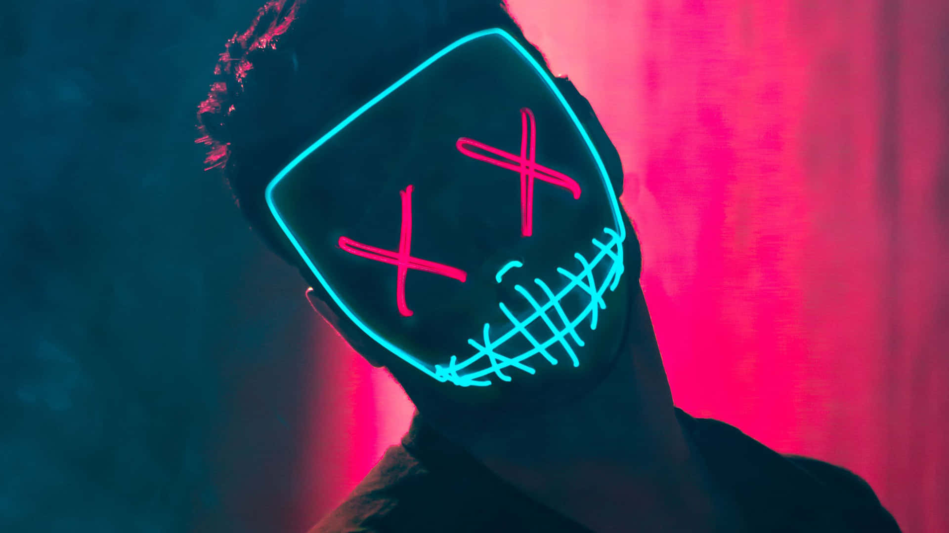 Neon Mask 3180 X 1789 Background