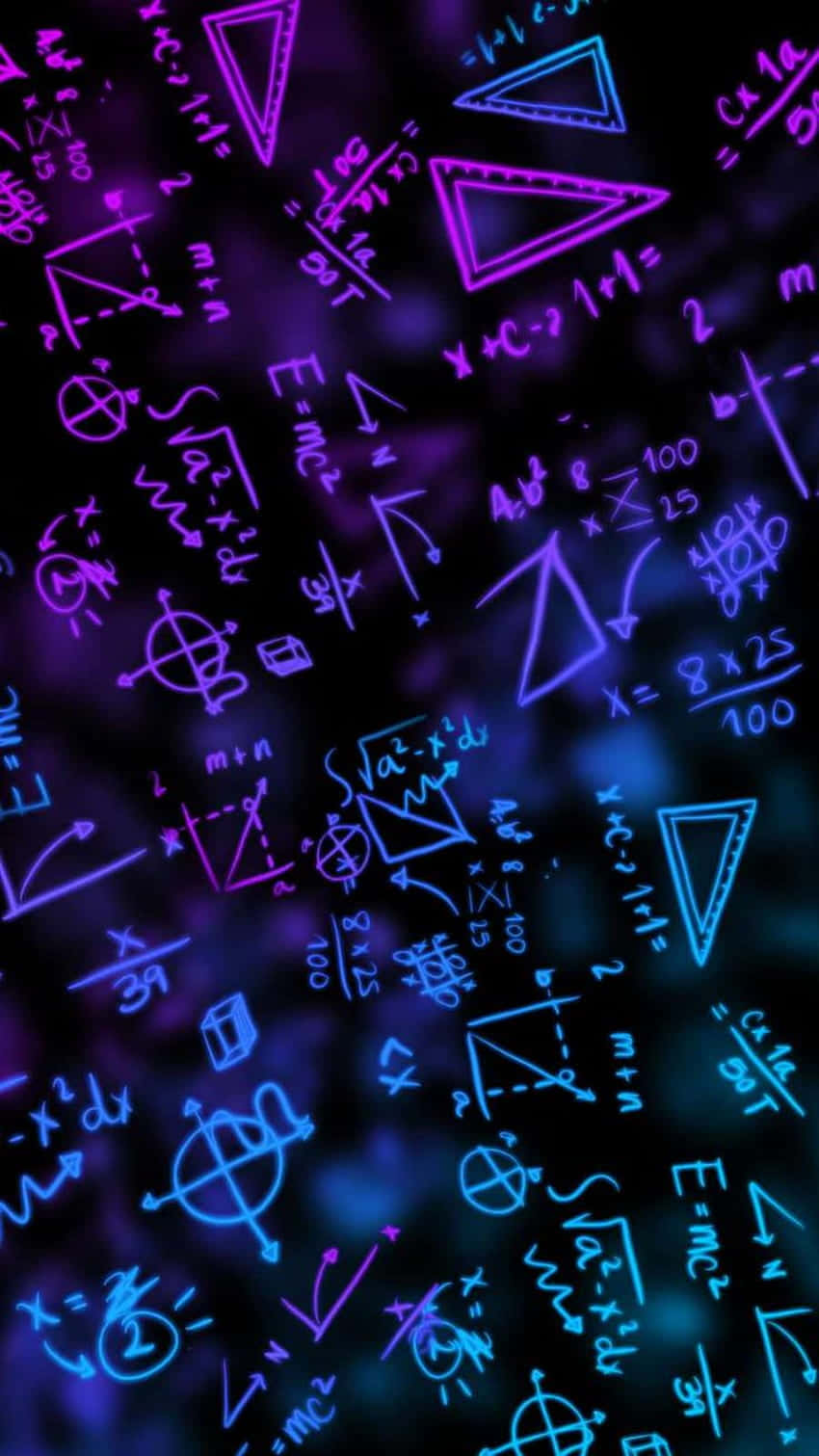 Neon Math Graffiti Wallpaper.jpg Background