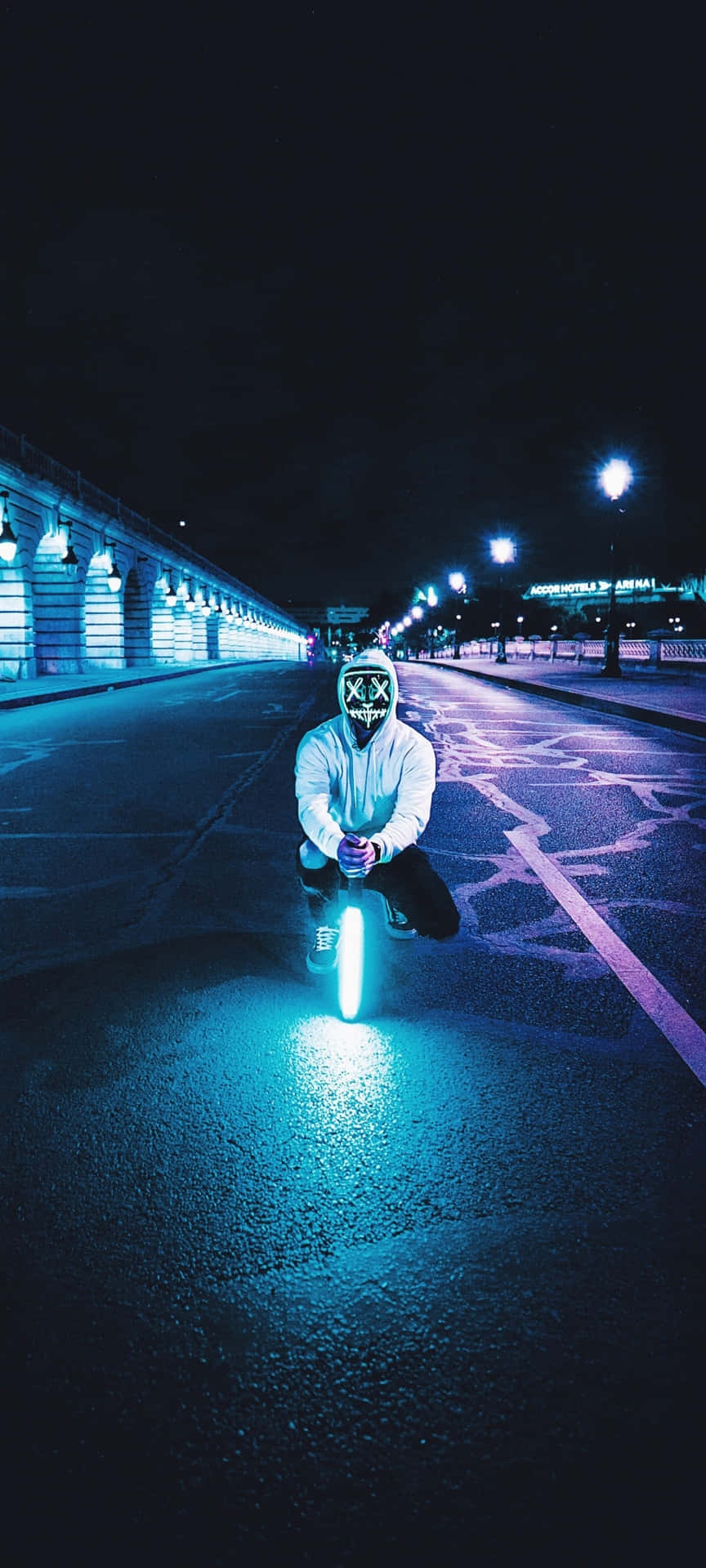 Neon Night Rideri Phone Wallpaper Background