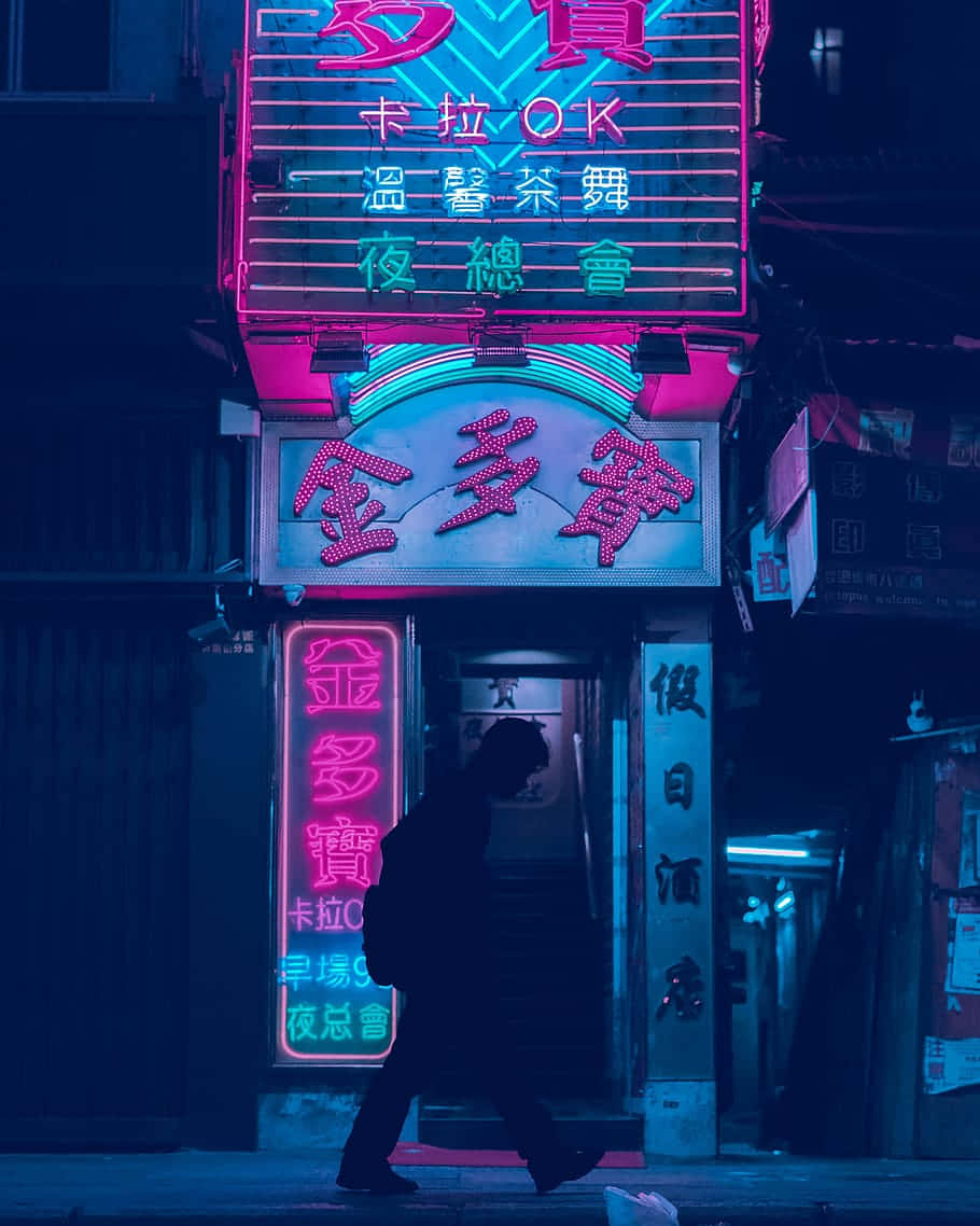 Neon Nightlife Walk