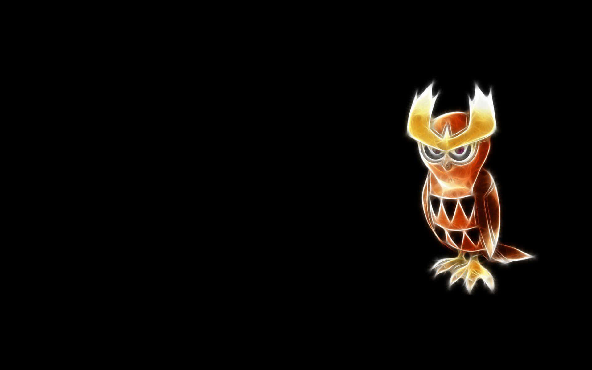 Neon Noctowl Artwork Background