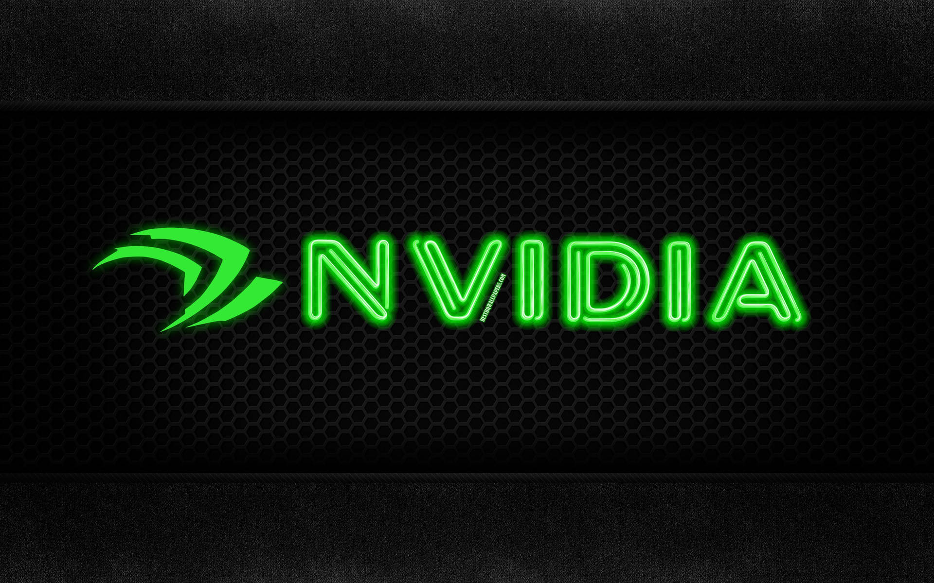 Neon Nvidia Text Graphic Background