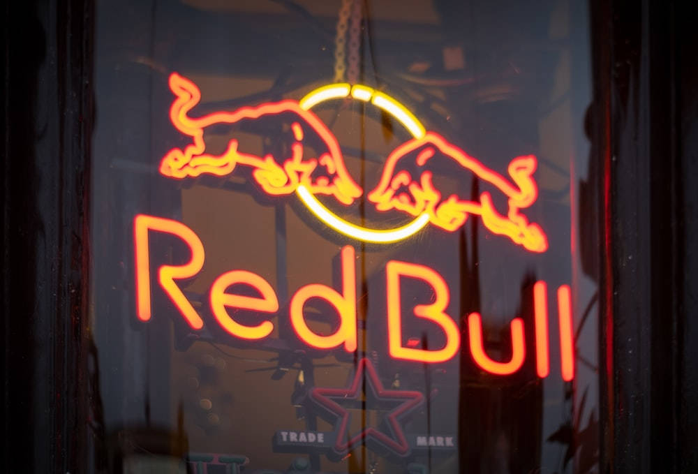 Neon Orange Aesthetic Red Bull