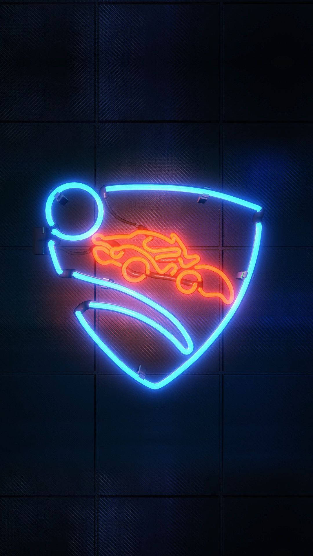 Neon Orange Car Logo Rocket League Iphone Background