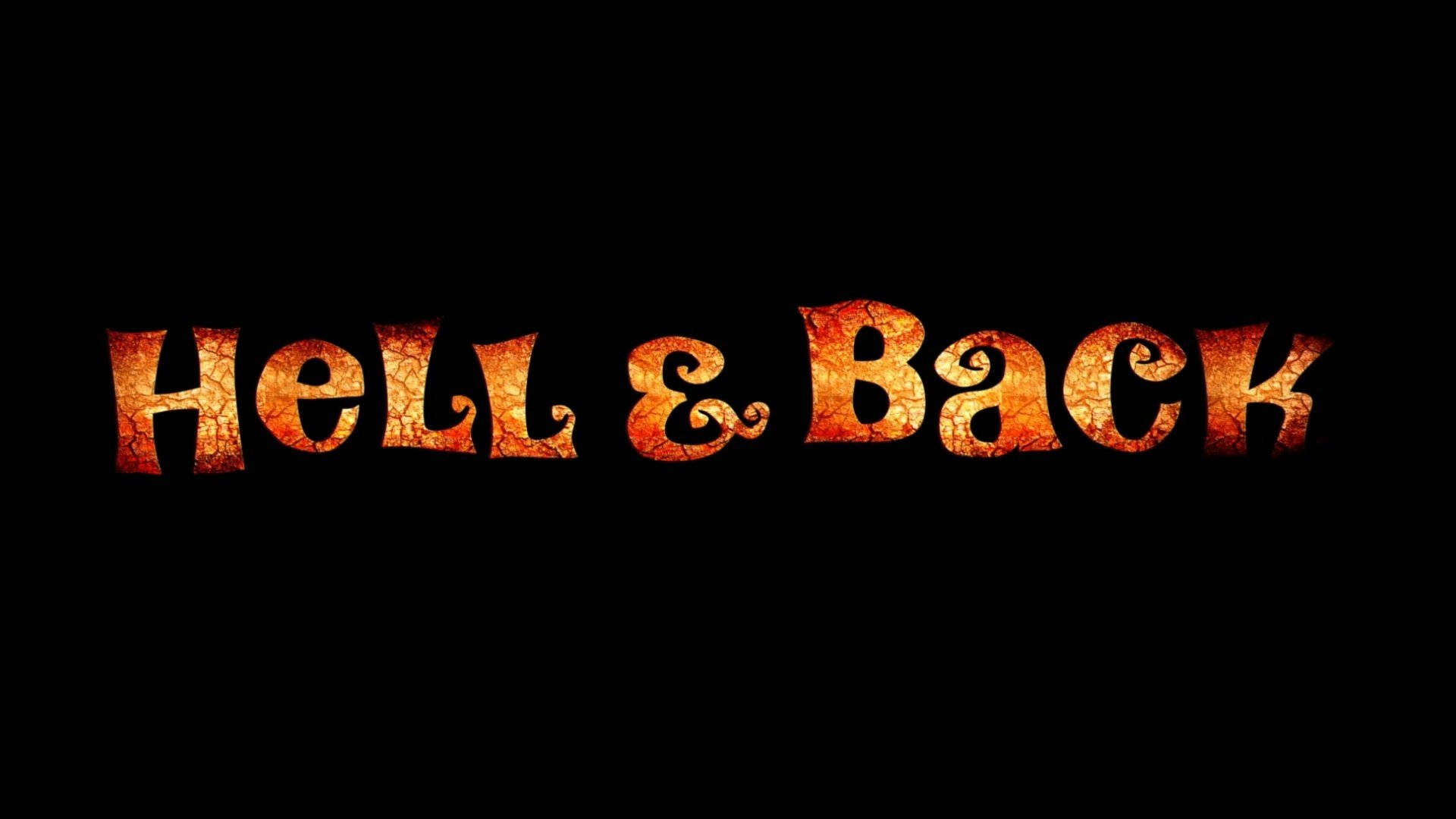 Neon Orange Hell & Back Background
