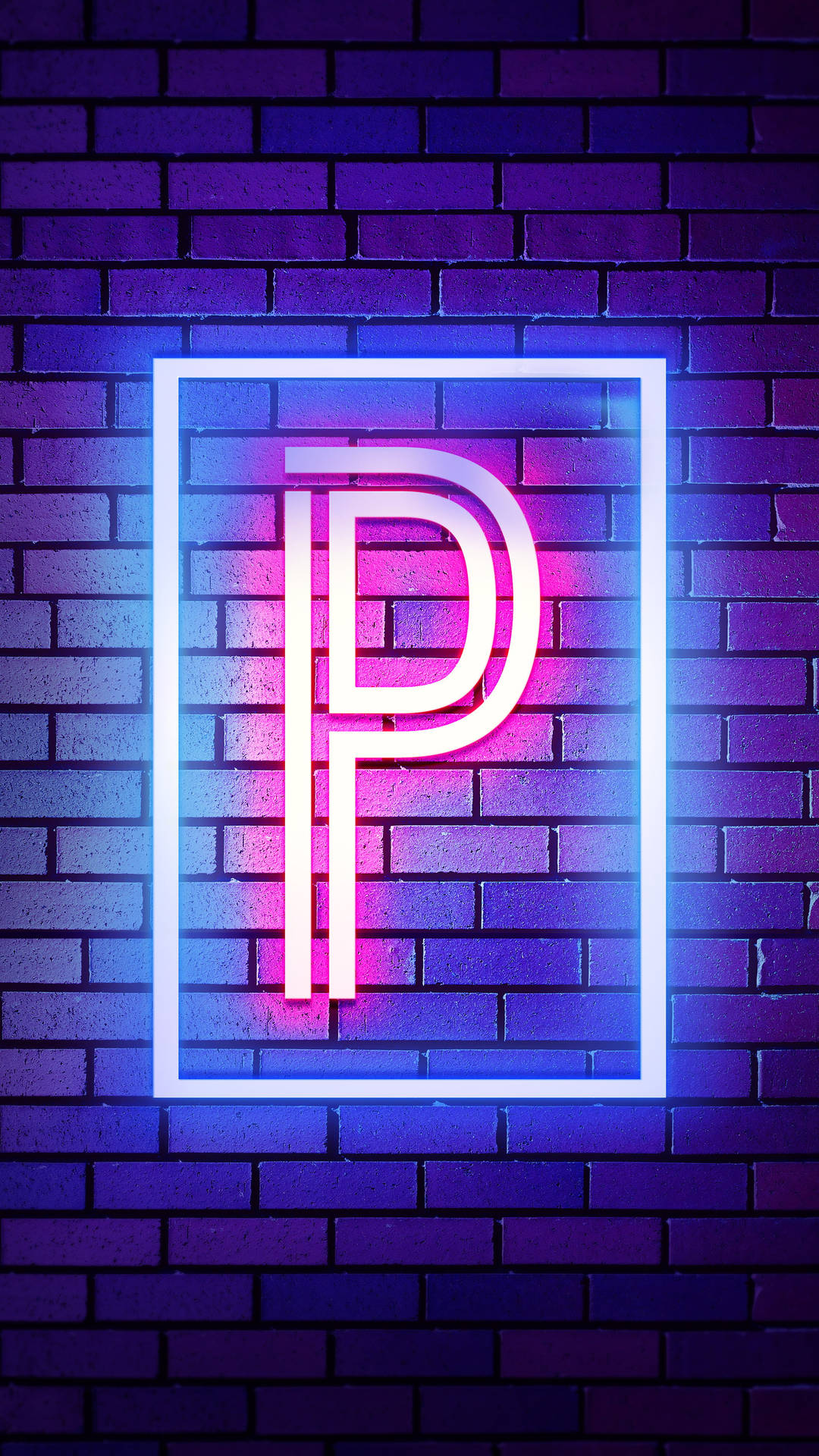 Neon P Letter