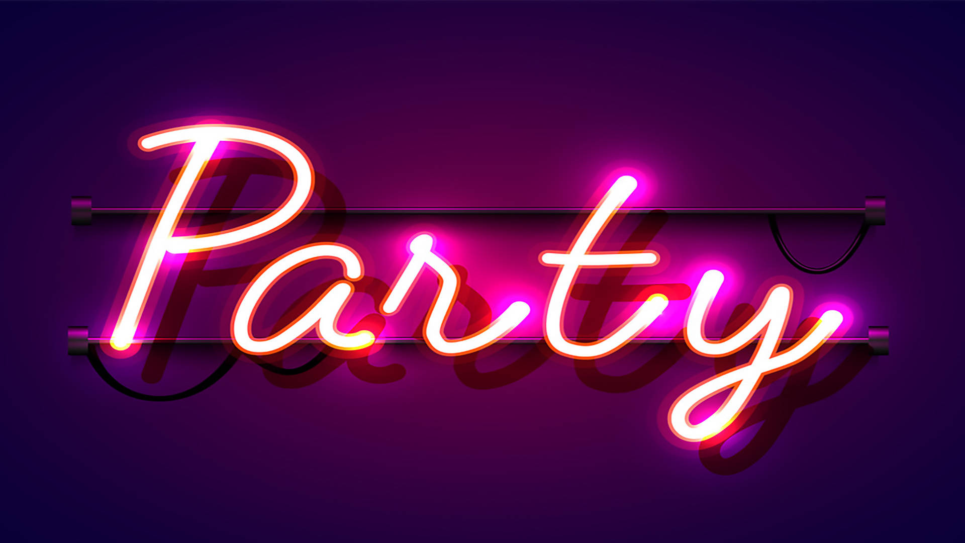 Neon Party Light Background