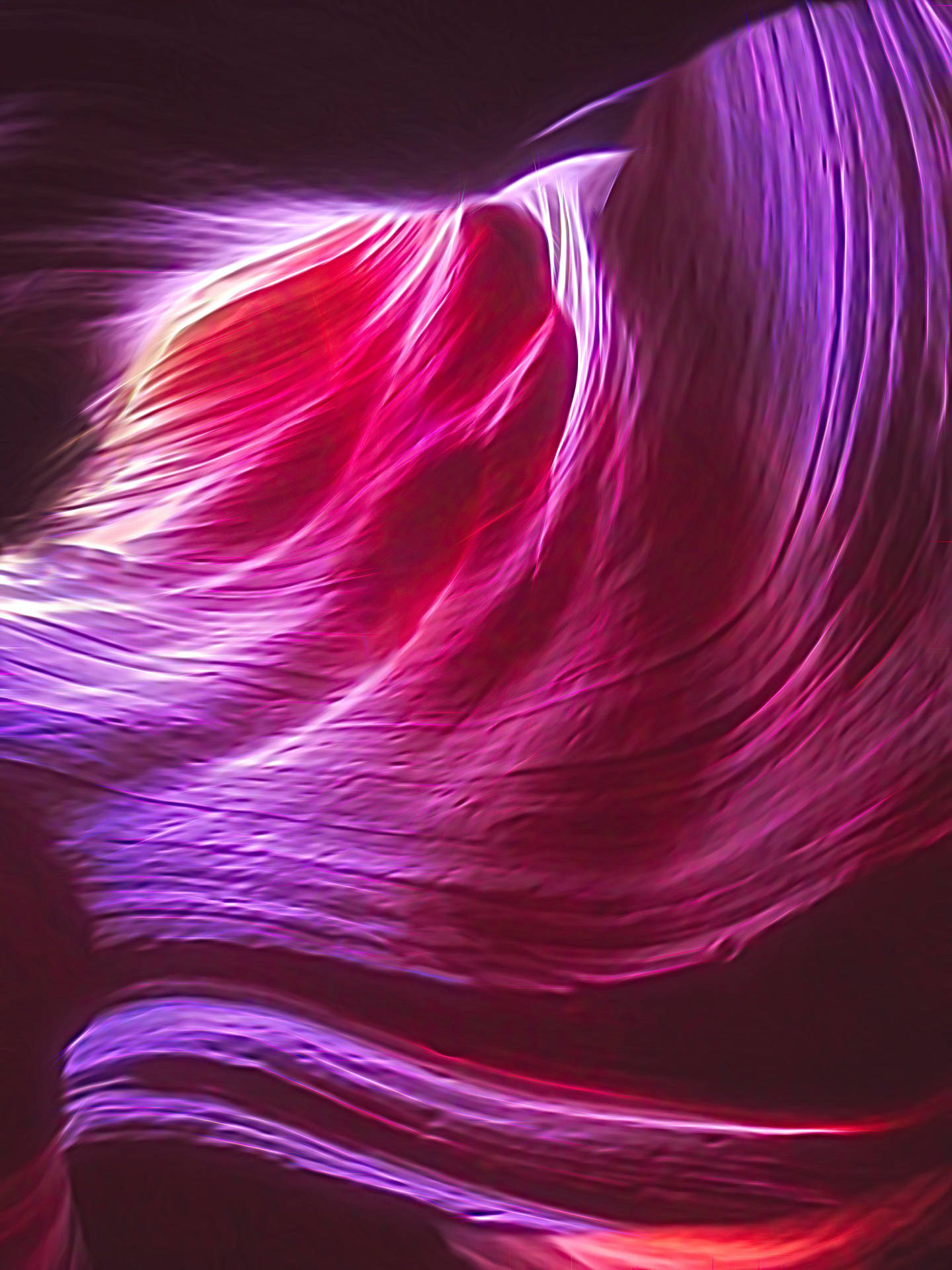 Neon Pink Abstract Wave Cloth Background