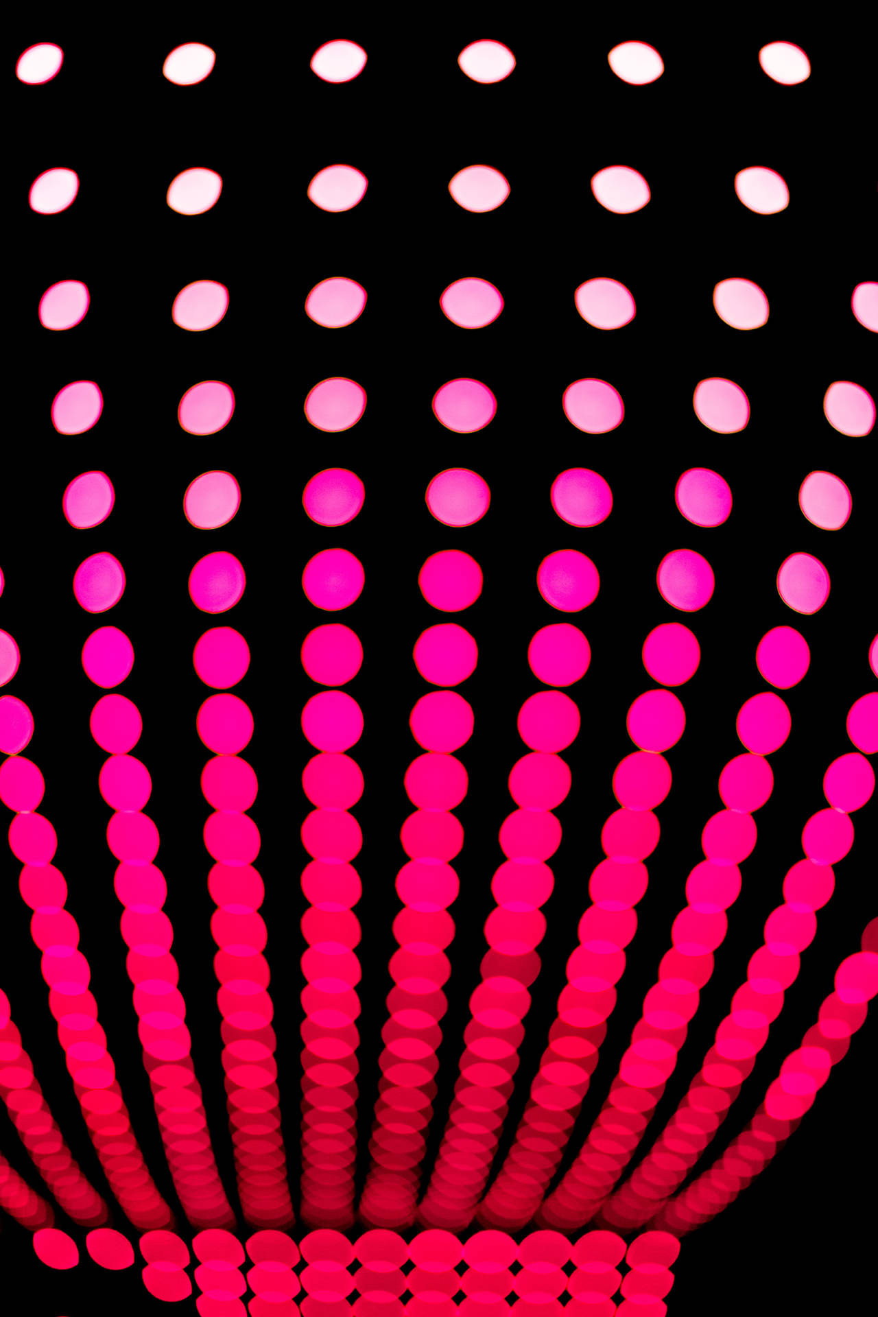 Neon Pink Aesthetic Dot Patterns