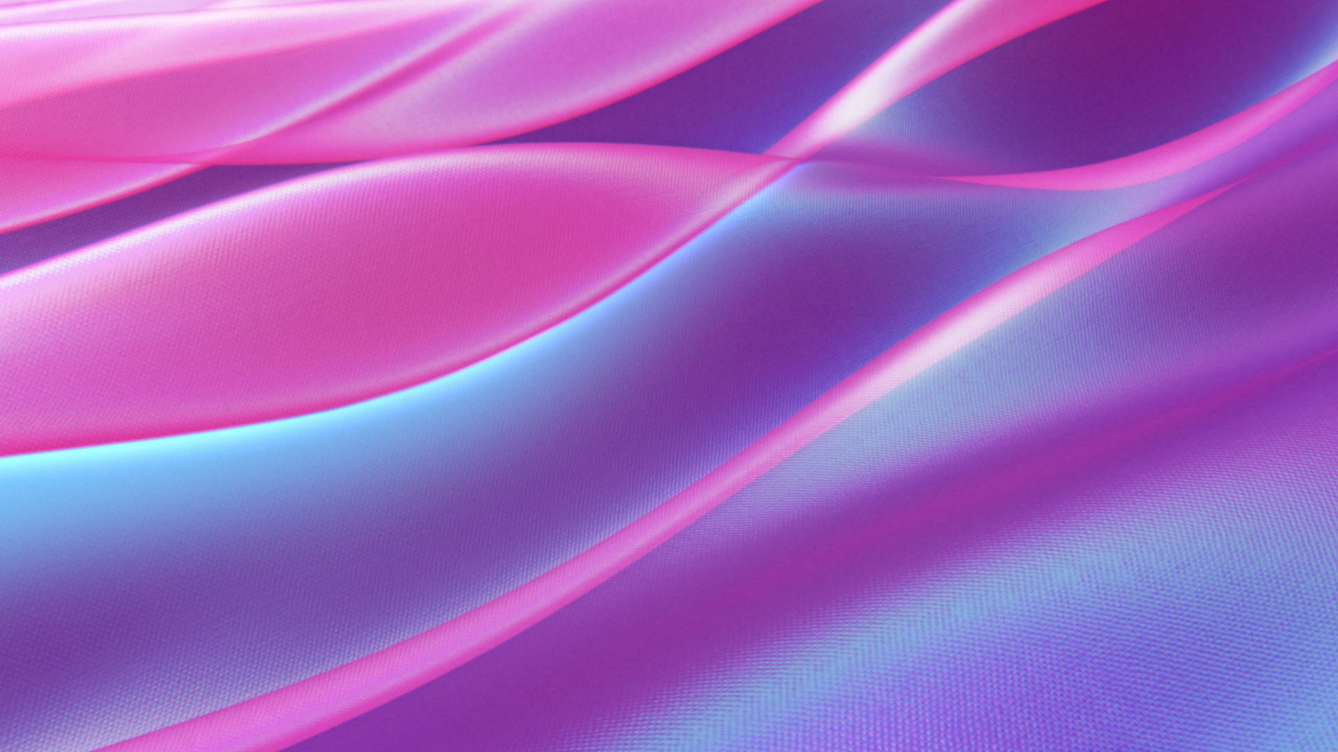 Neon Pink And Blue Waves Background