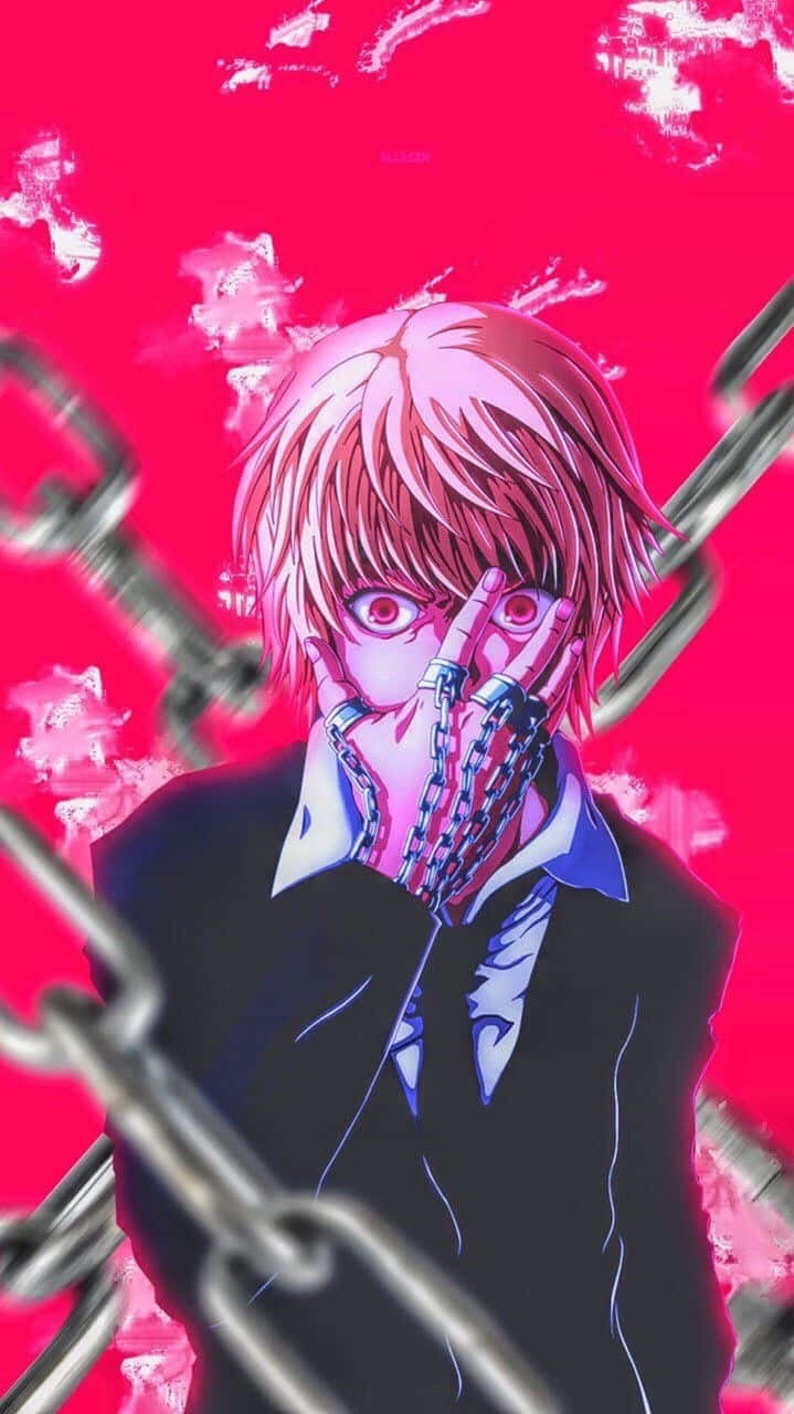 Neon Pink Kurapika Hxh Pfp