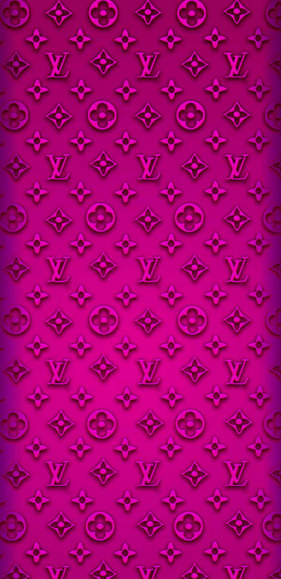 Neon Pink Louis Vuitton Iphone Background