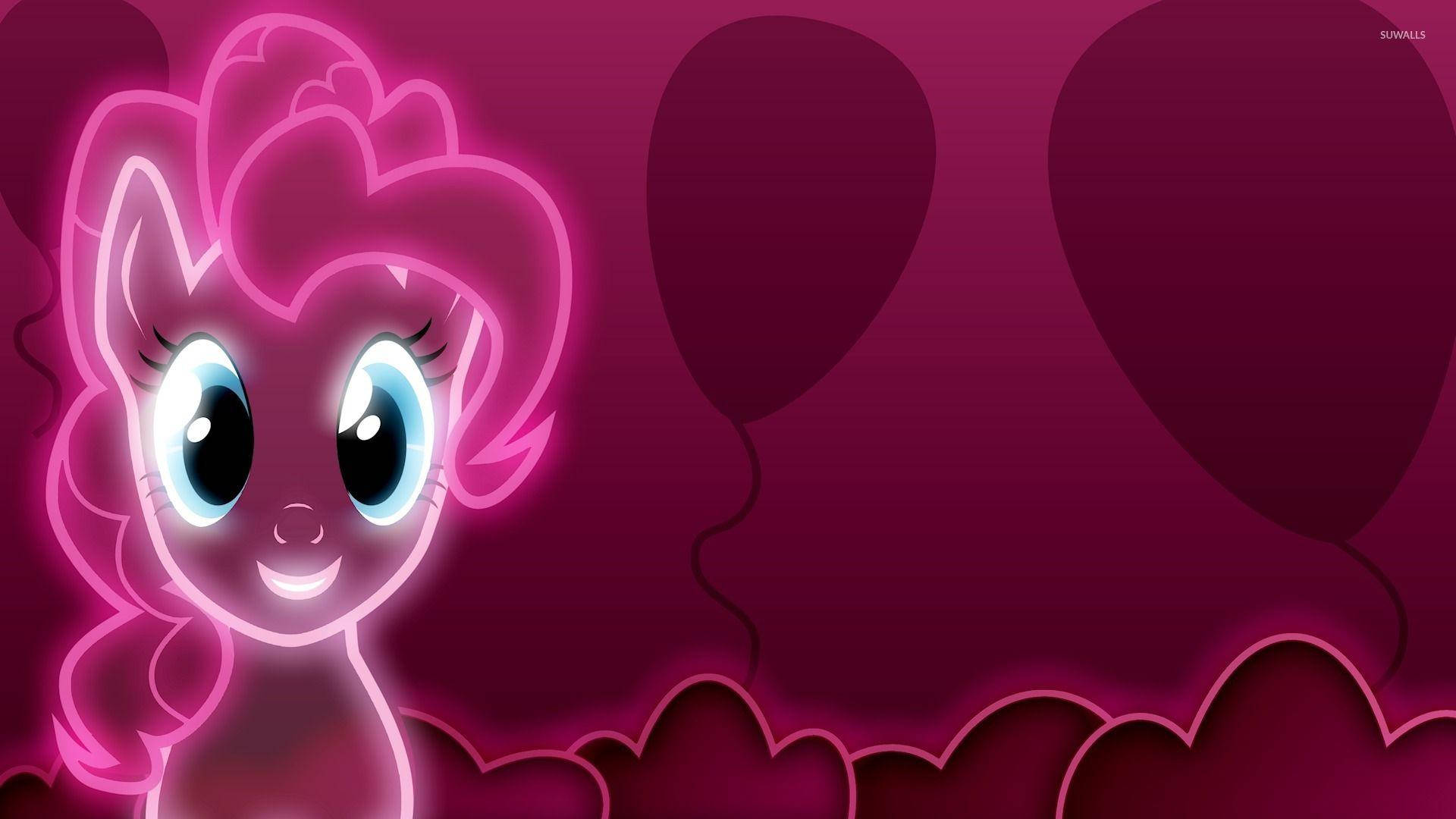 Neon Pink Pinkie Pie Background