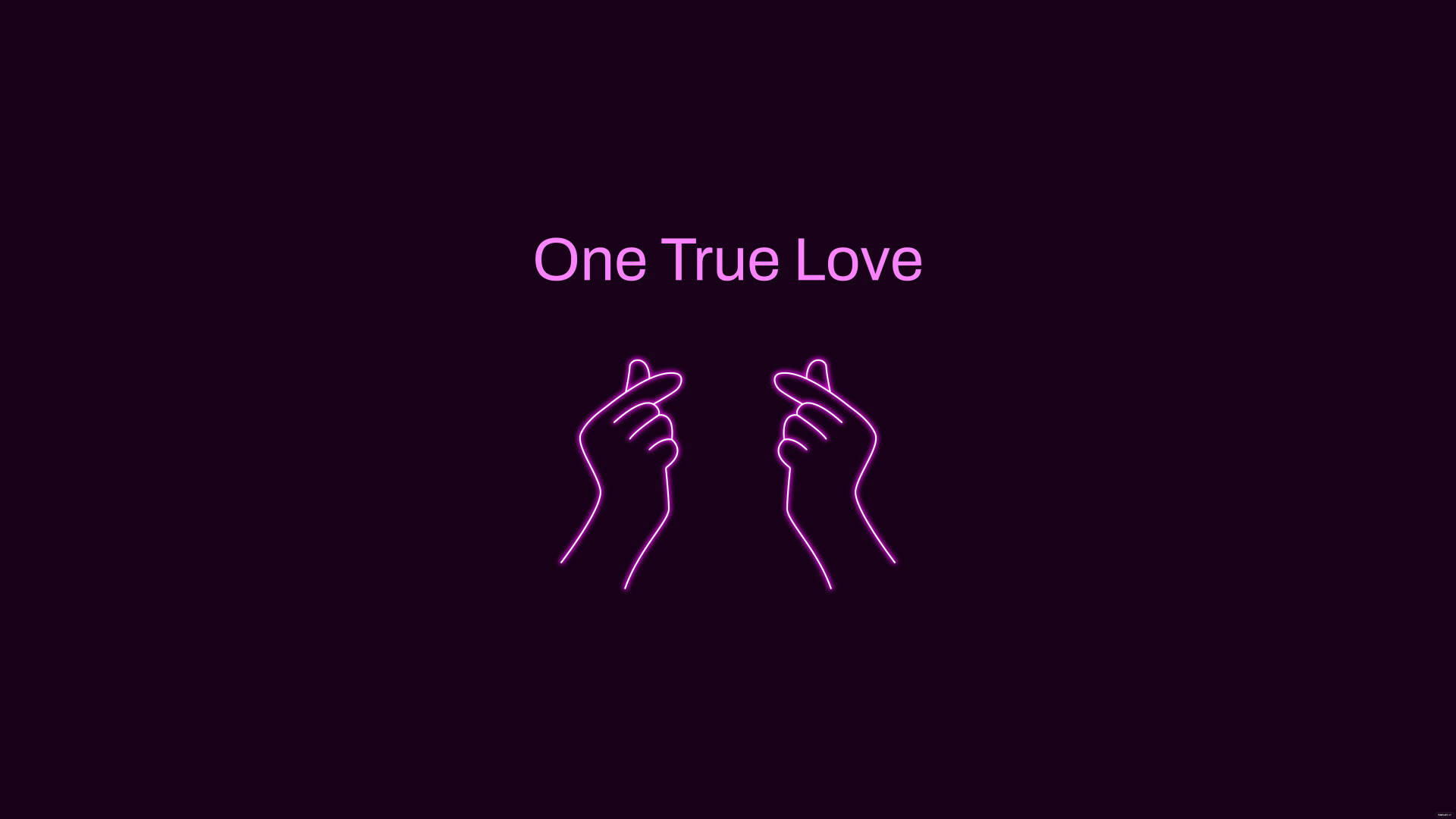 Neon Purple Aesthetic Romantic Message Background
