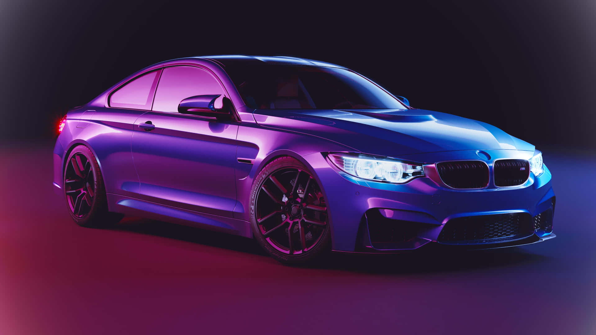 Neon Purple Cool Bmw Background