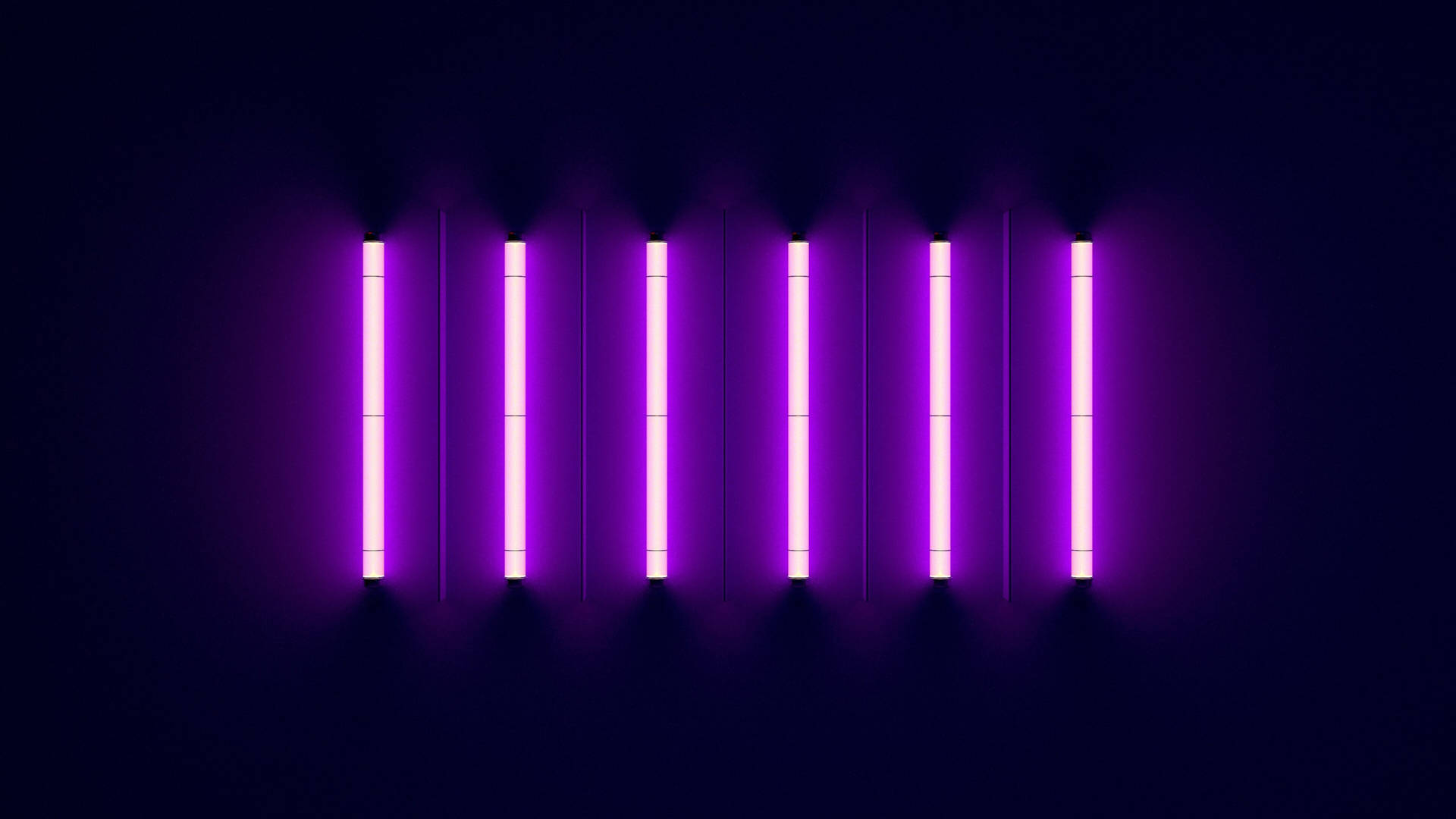 Neon Purple Fluorescent Lights Background