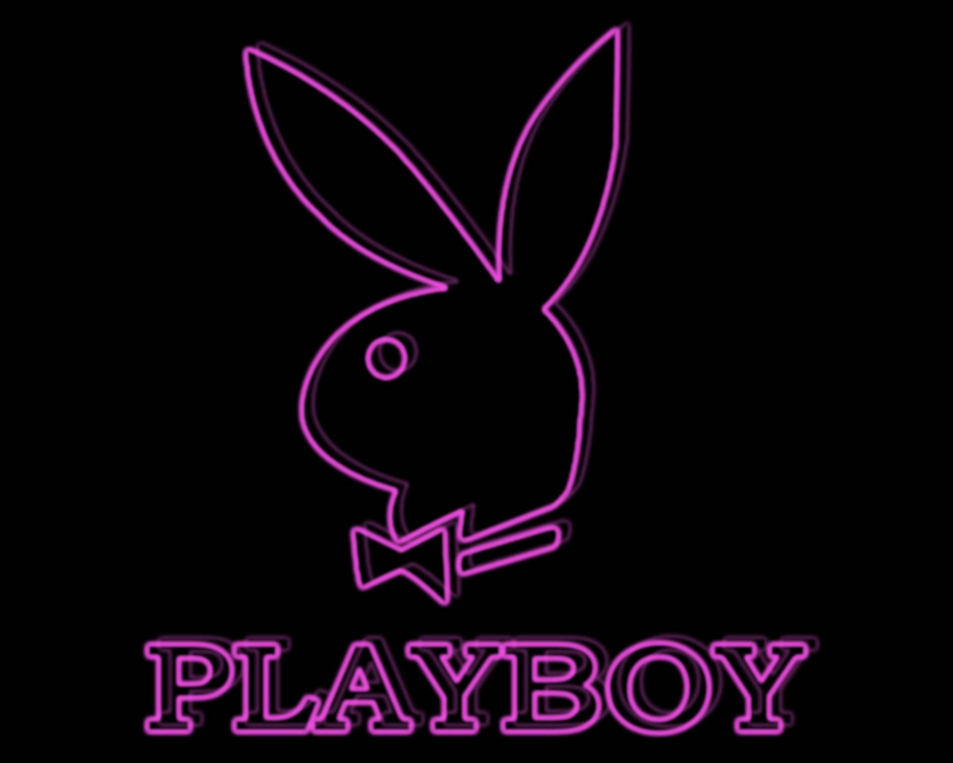 Neon Purple Playboy Logo